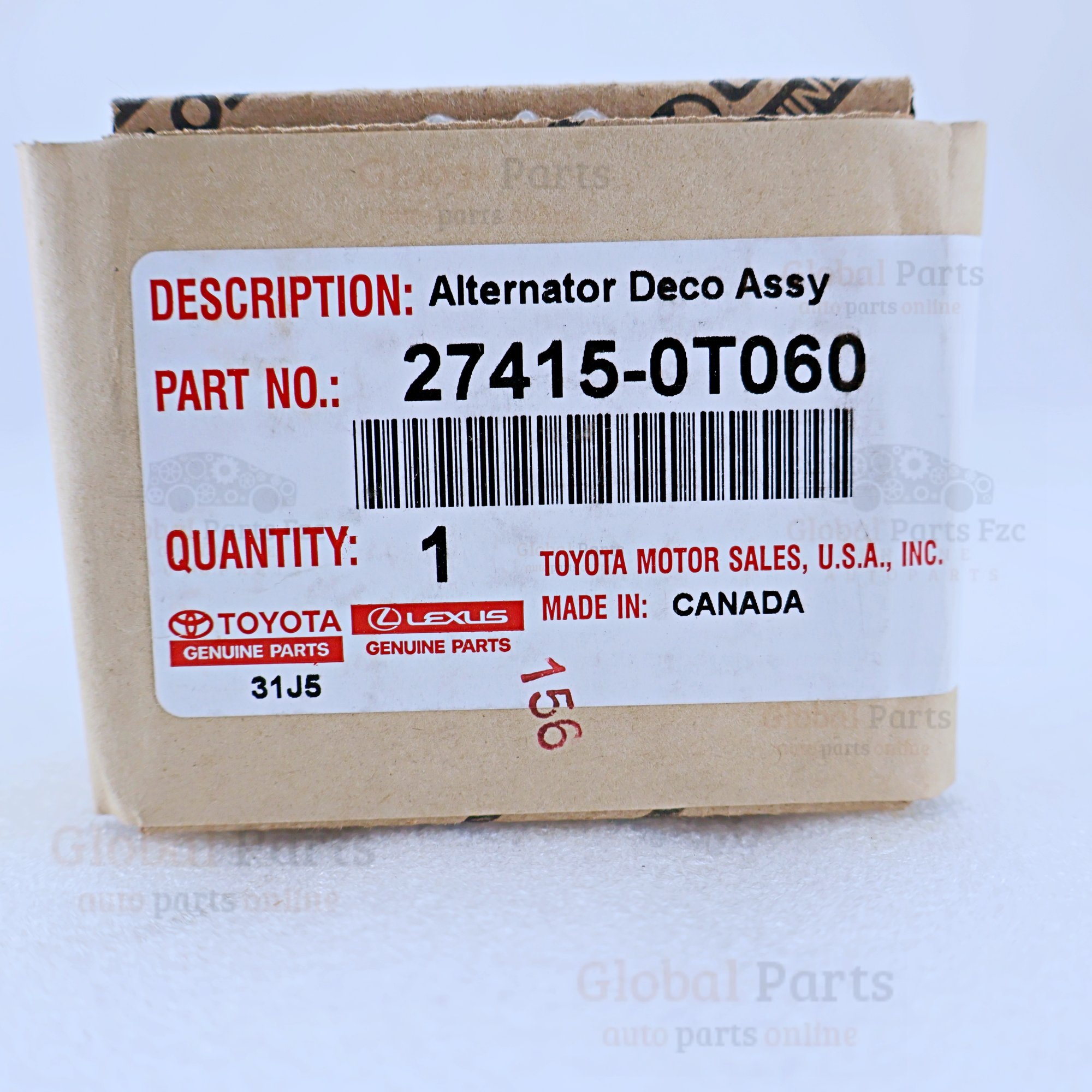 Genuine Toyota OEM Alternator Pulley - 27415-0T060