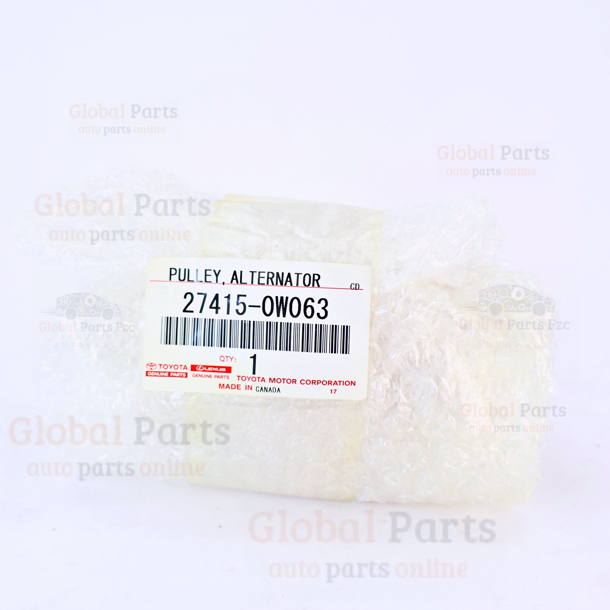 Genuine Toyota OEM Alternator Pulley - 27415-0W063