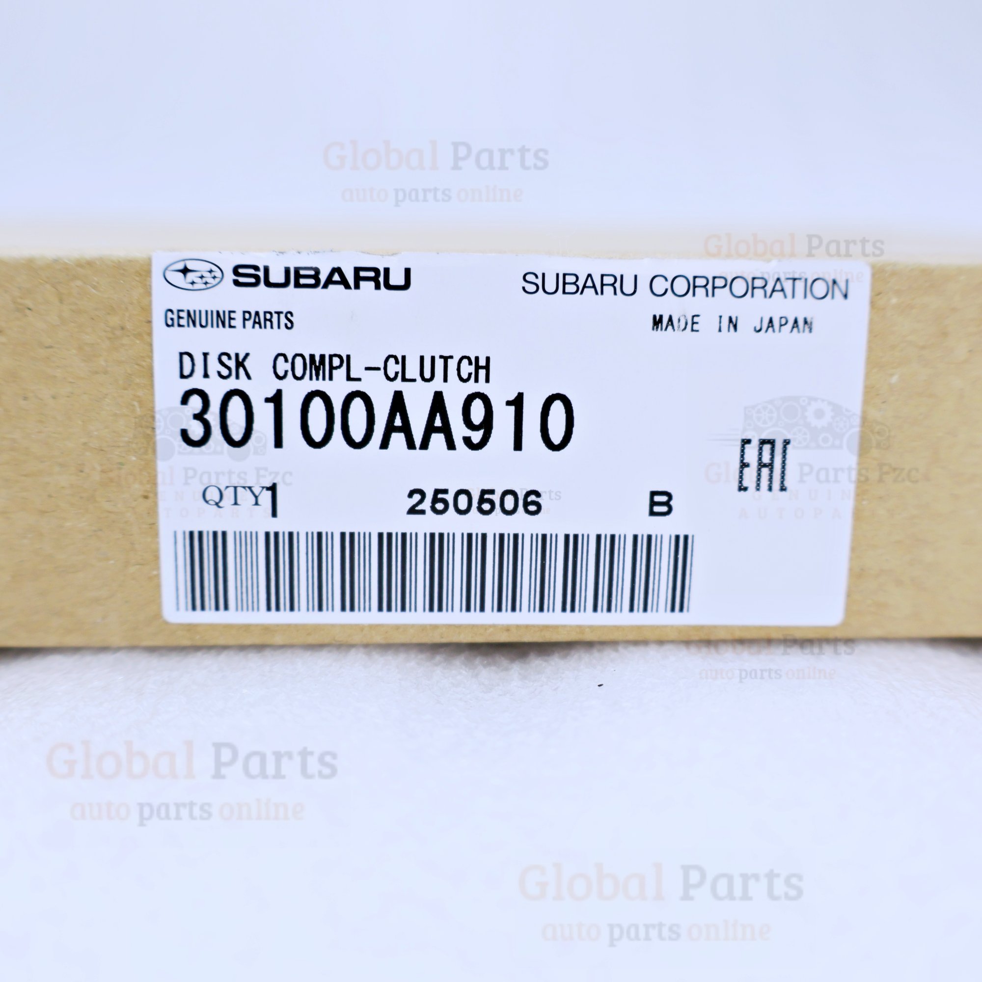 Genuine Subaru OEM Clutch Disc - 30100-AA910