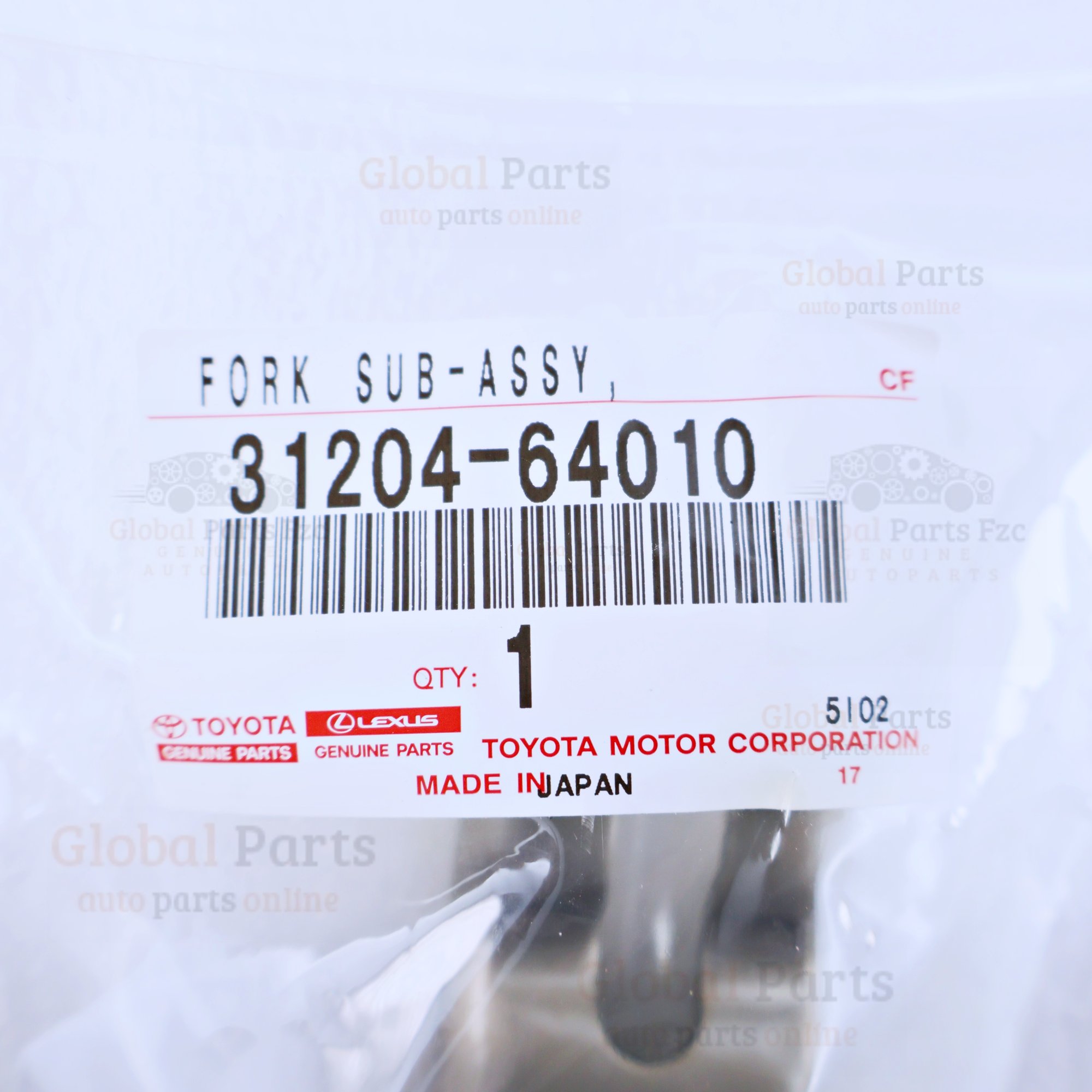 Genuine Toyota OEM Clutch Release Fork - 31204-64010