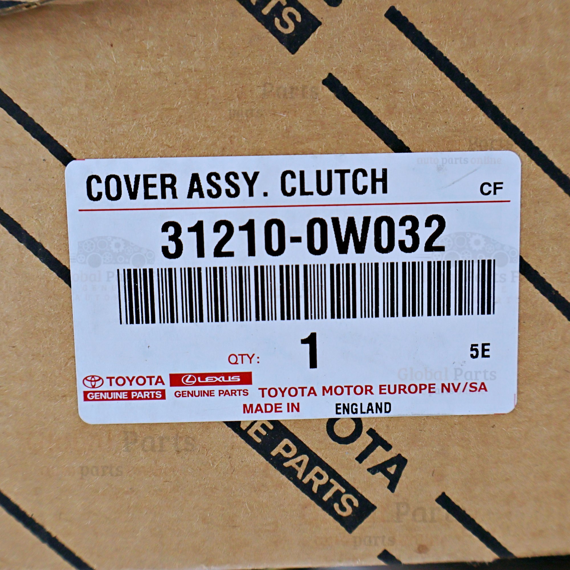 Genuine Toyota OEM Clutch Cover Assembly - 31210-0W032