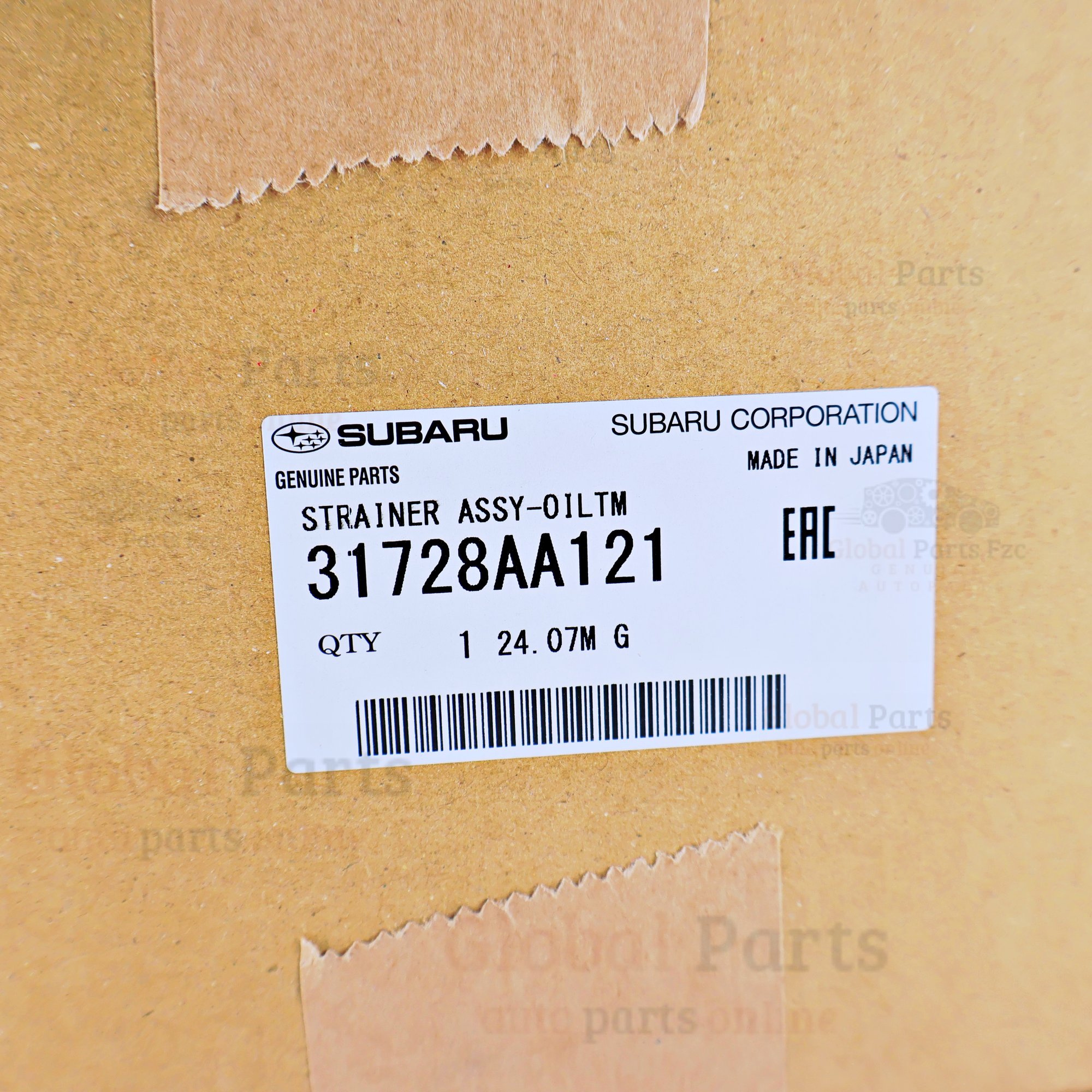 Genuine Subaru OEM Oil Strainer - 31728-AA121