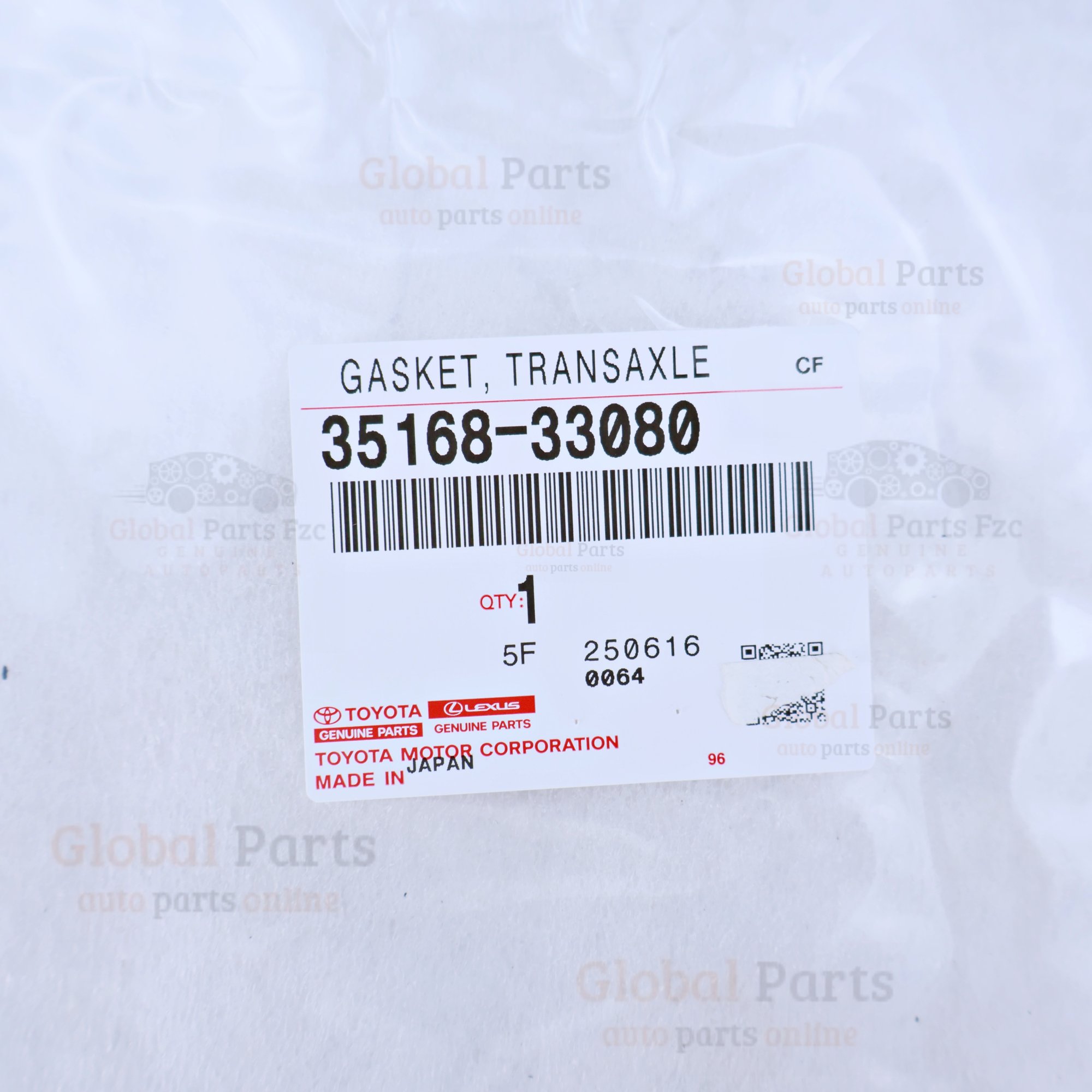 Genuine Toyota OEM Oil Pan Gasket - 35168-33080