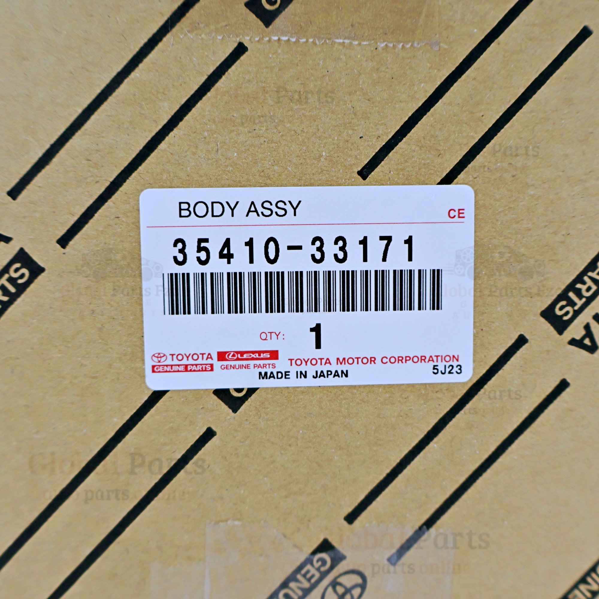 Genuine Toyota OEM Transmission Valve Body Assembly - 35410-33171