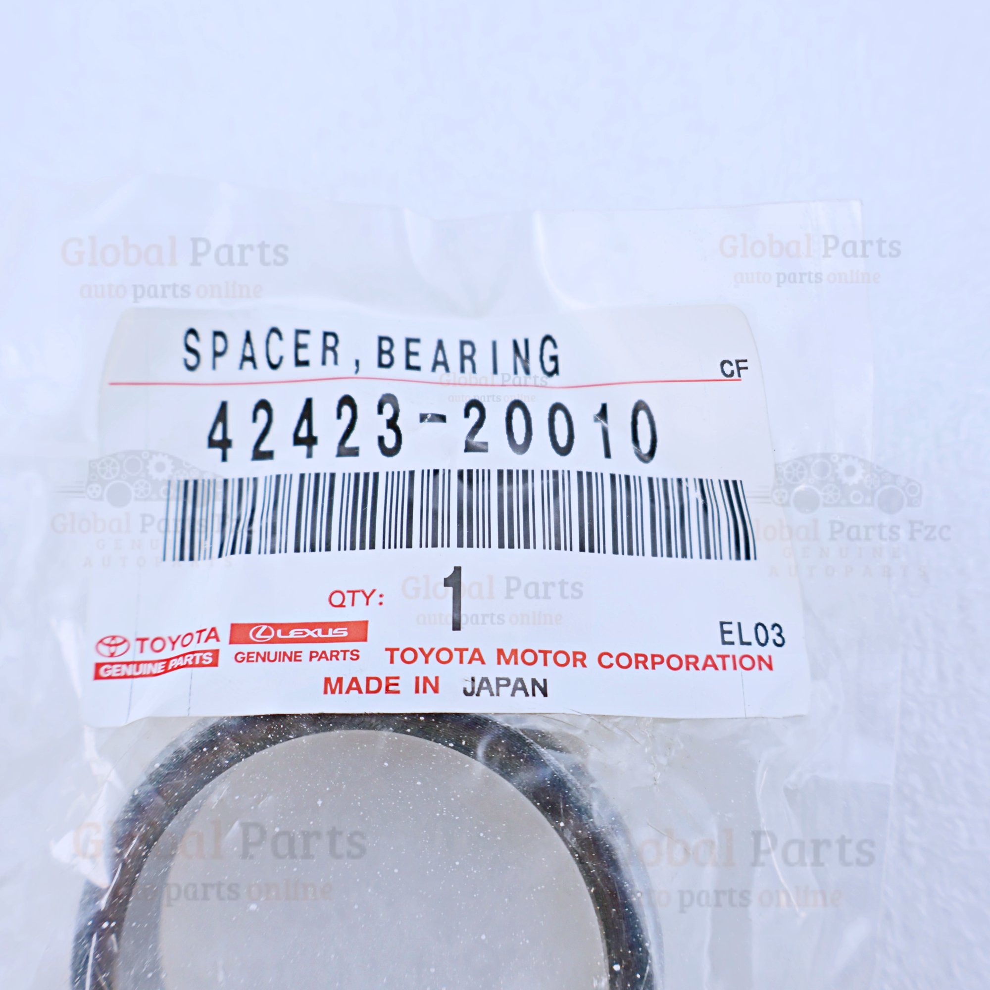 Genuine Toyota OEM Rear Axle Bearing Inner Retainer (rightLeft) - 42423-20010