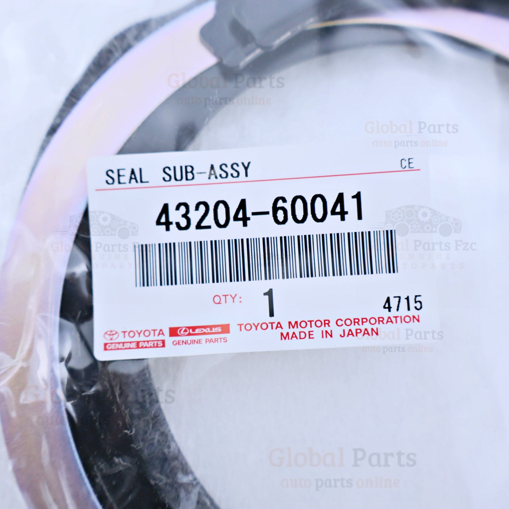 Genuine Toyota OEM Seal Assembly - 43204-60041