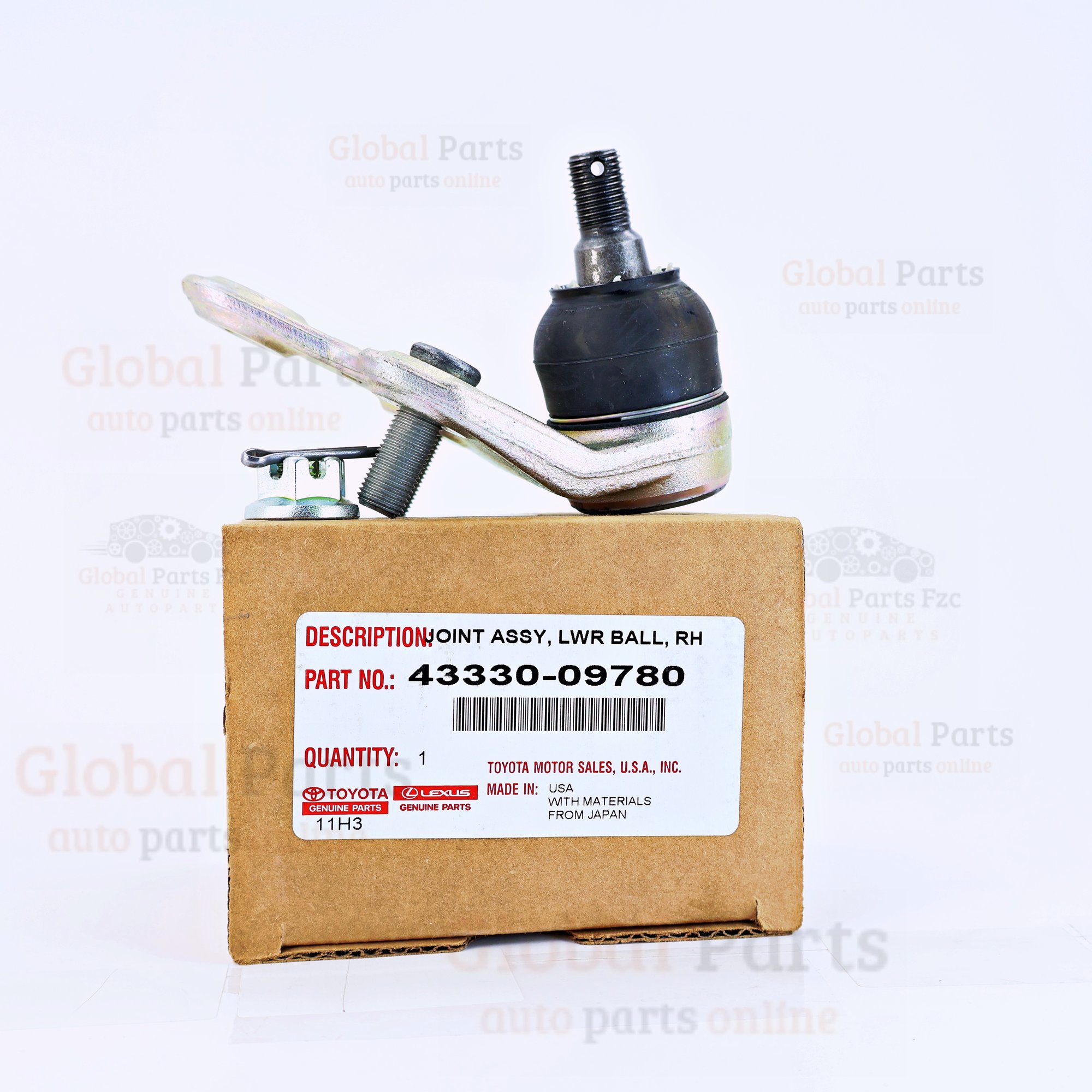 Genuine Toyota OEM Joint Assembly Lower Ball Right - 43330-09780