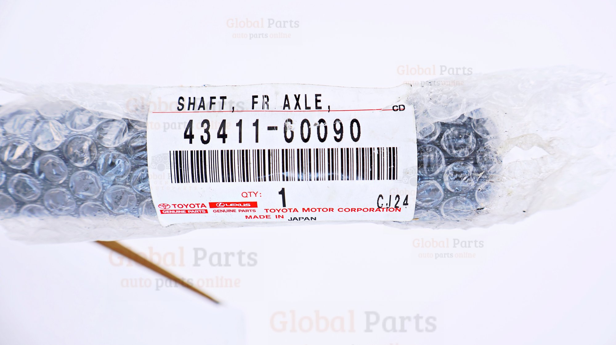 Genuine Toyota OEM Front Axle Inner Right Shaft - 43411-60090