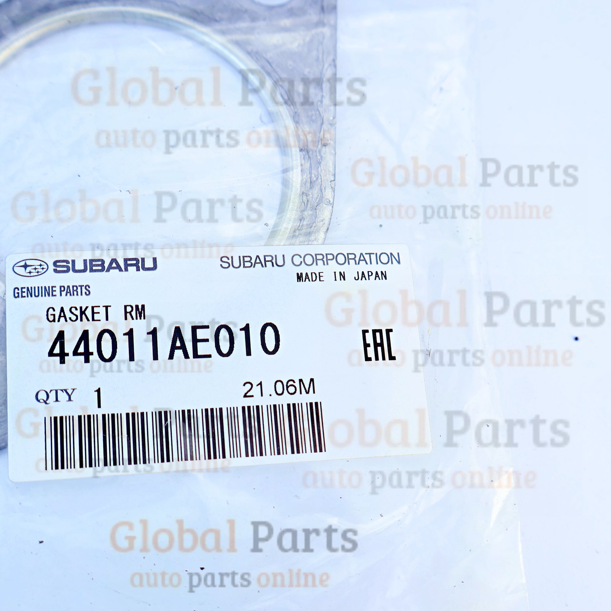Genuine Subaru OEM Exhaust Pipe-to-Muffler Gasket - 44011AE010
