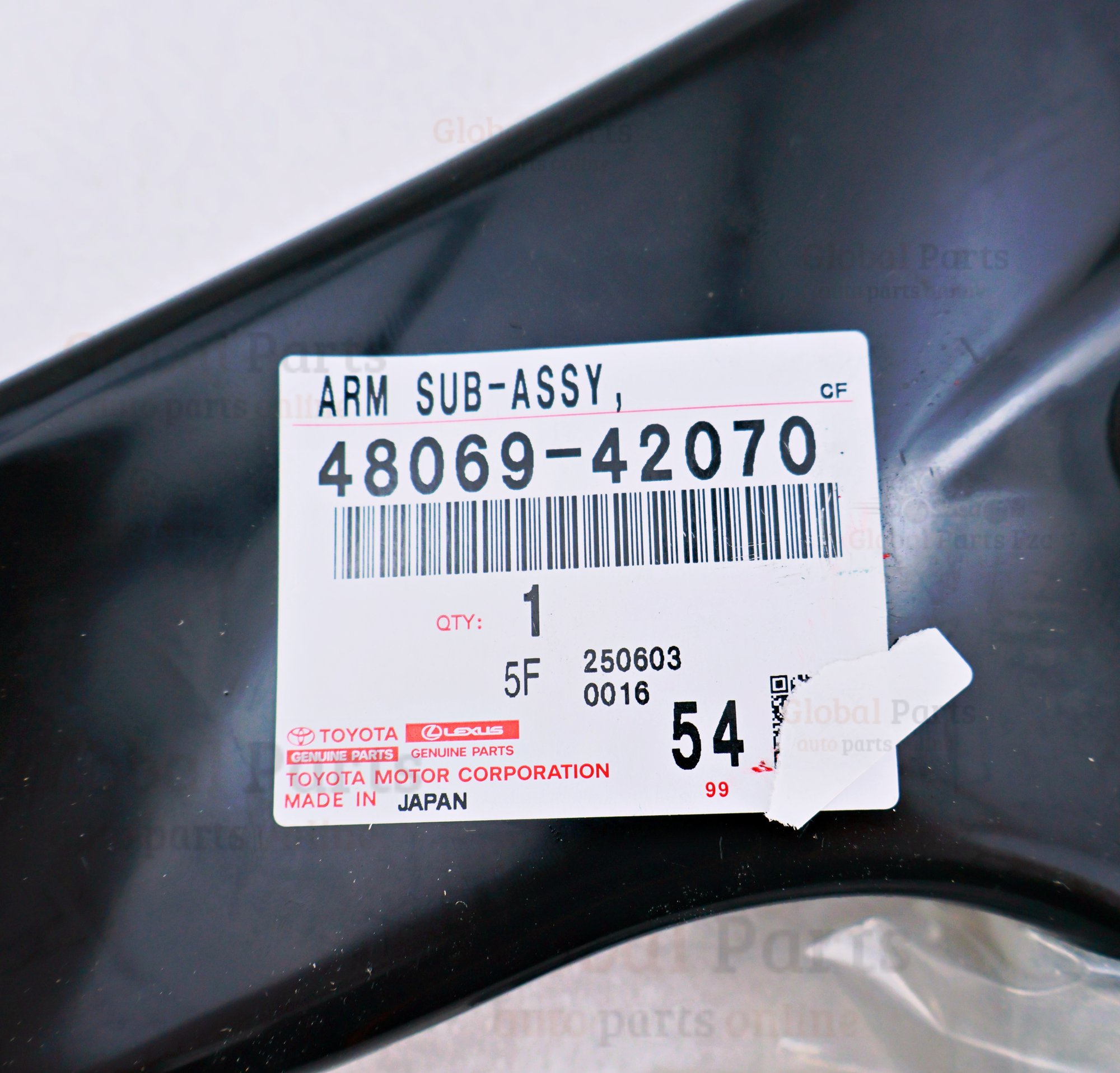 Genuine Toyota OEM Arm Assembly Lower Left - 48069-42070