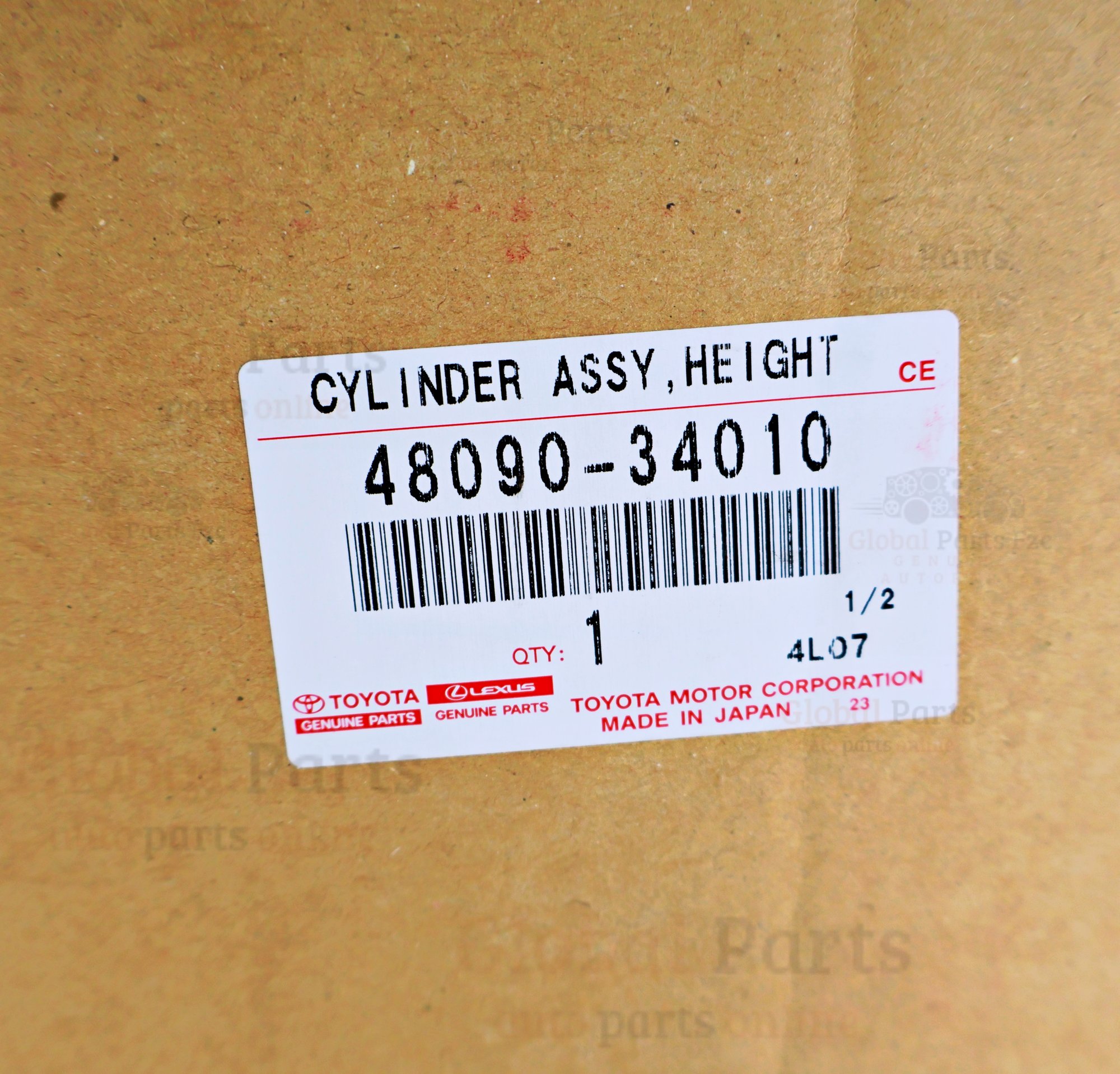 Genuine Toyota OEM Cylinder Pneumatic Rear Left - 48090-34010