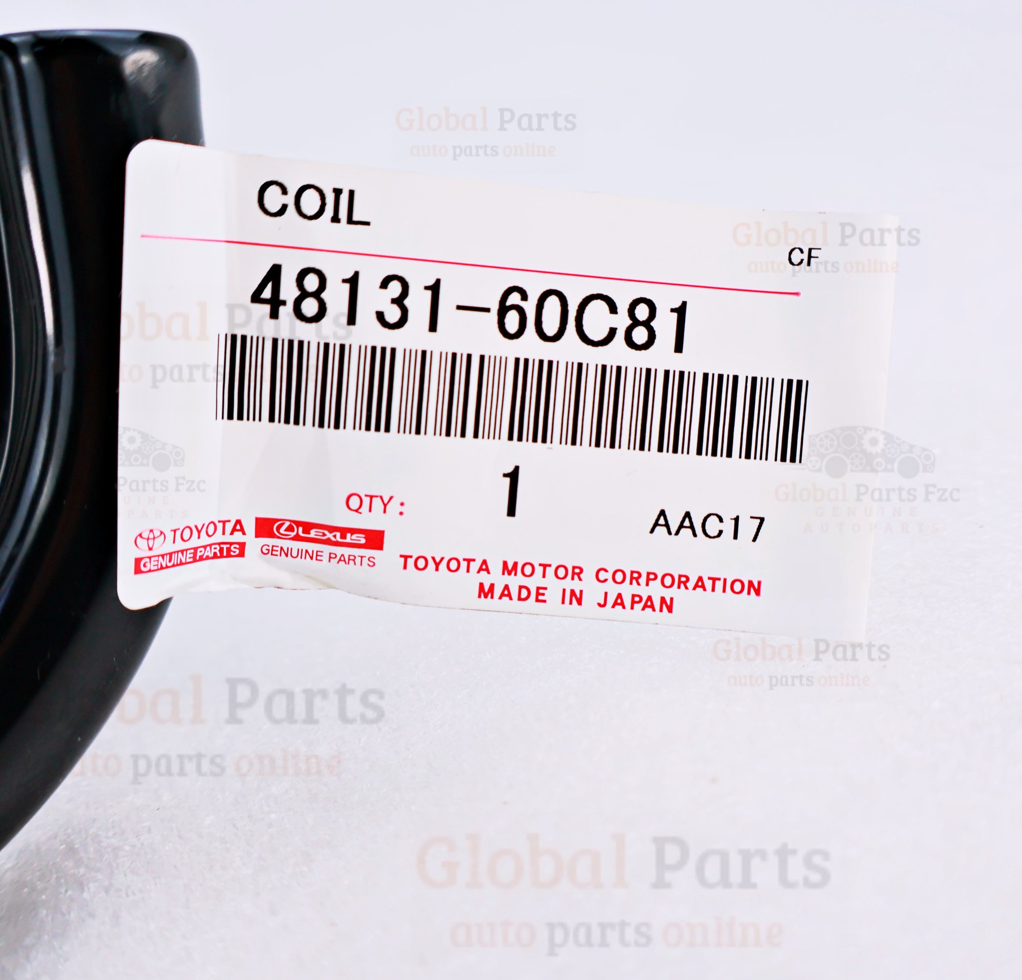Genuine Toyota OEM Front Coil Spring - 48131-60C81