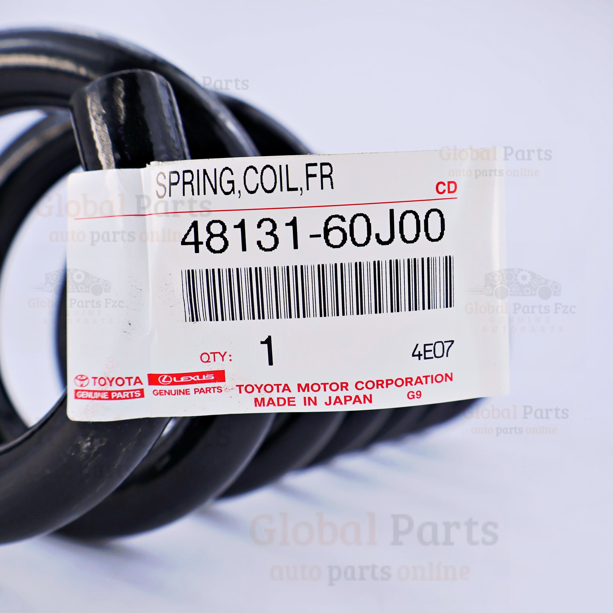 Genuine Toyota OEM Front Coil Spring - 48131-60J00