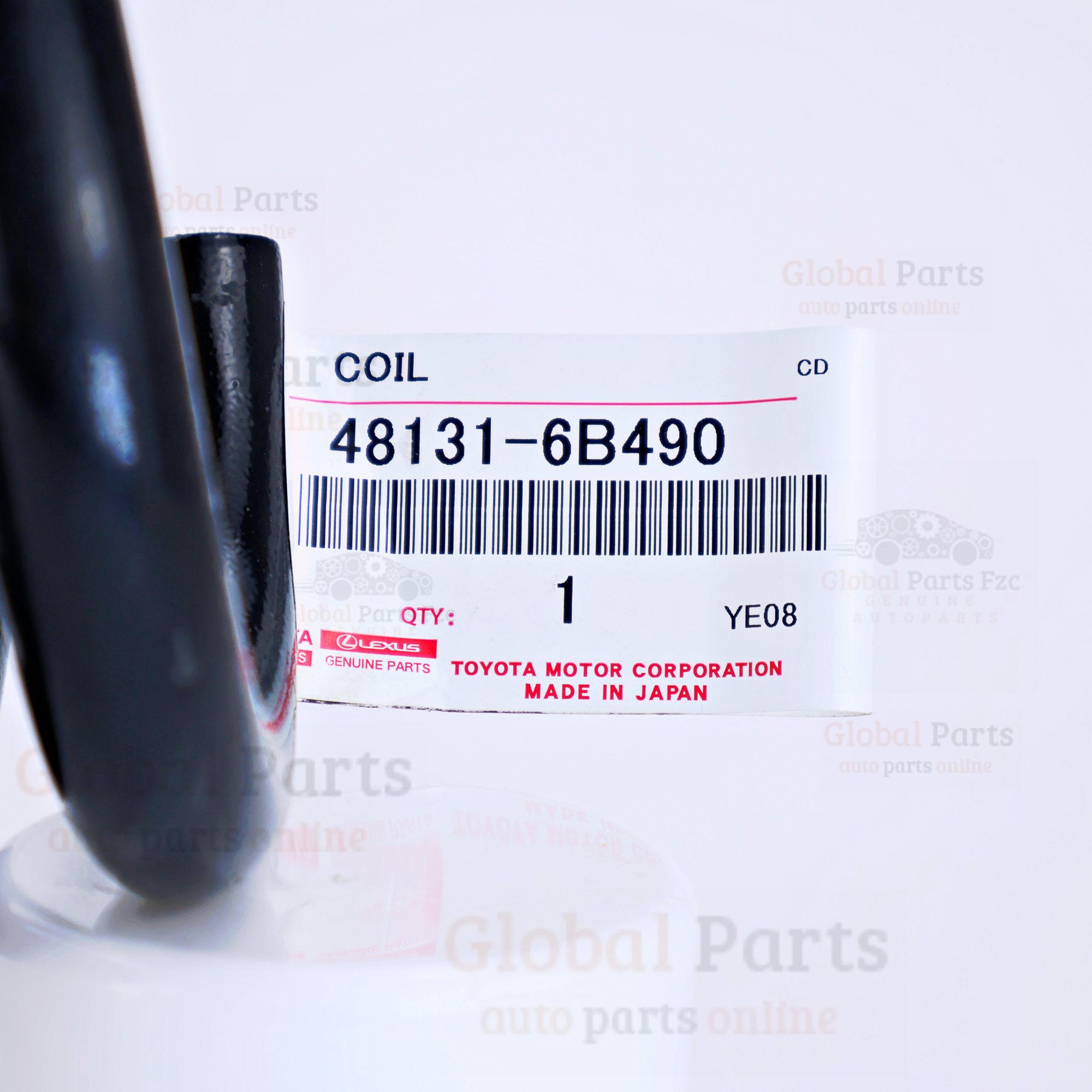 Genuine Toyota OEM Front Coil Spring - 48131-6B490