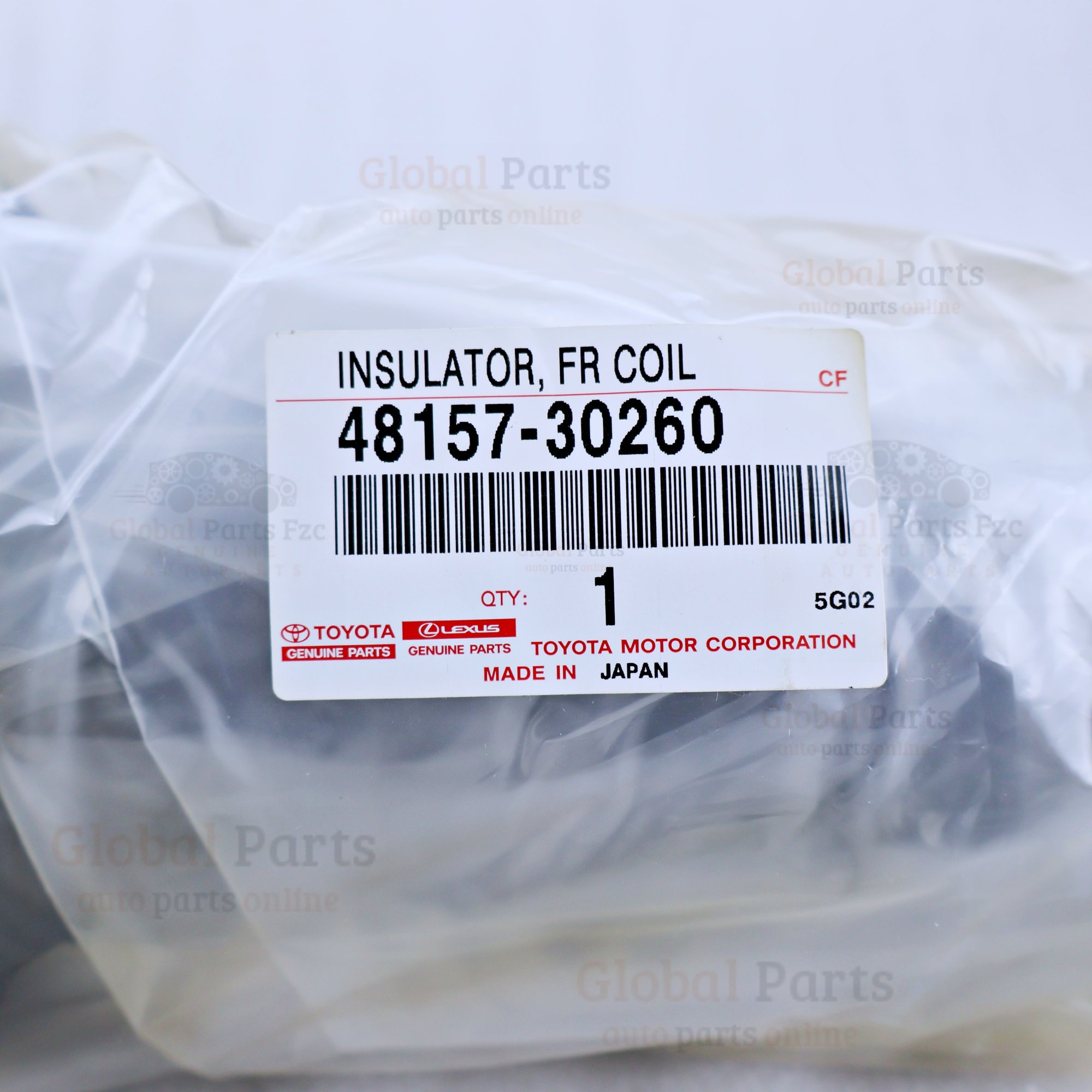 Genuine Toyota OEM Front Coil Spring Insulator - 48157-30260