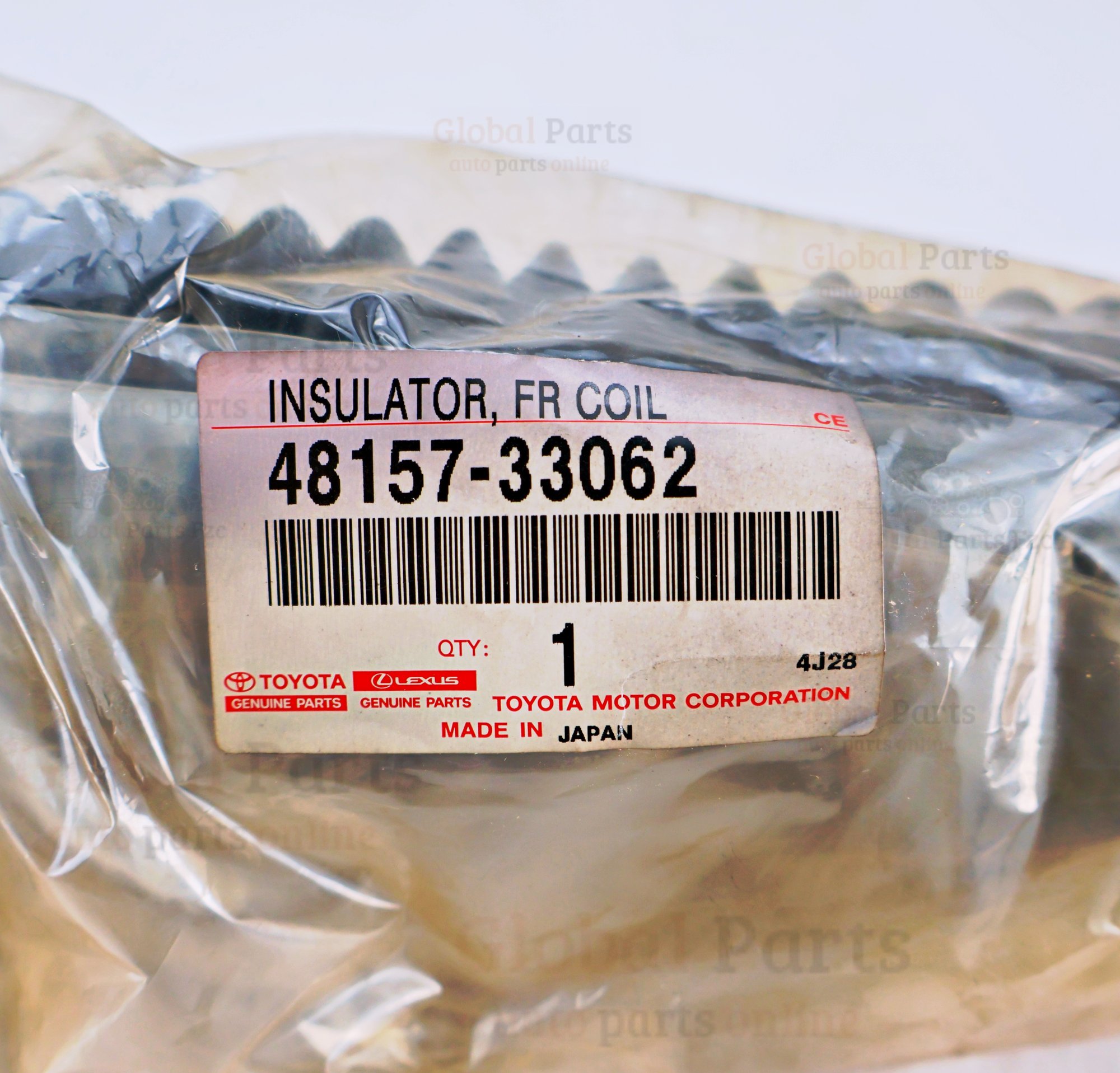 Genuine Toyota OEM Front Coil Spring Insulator - 48157-33062