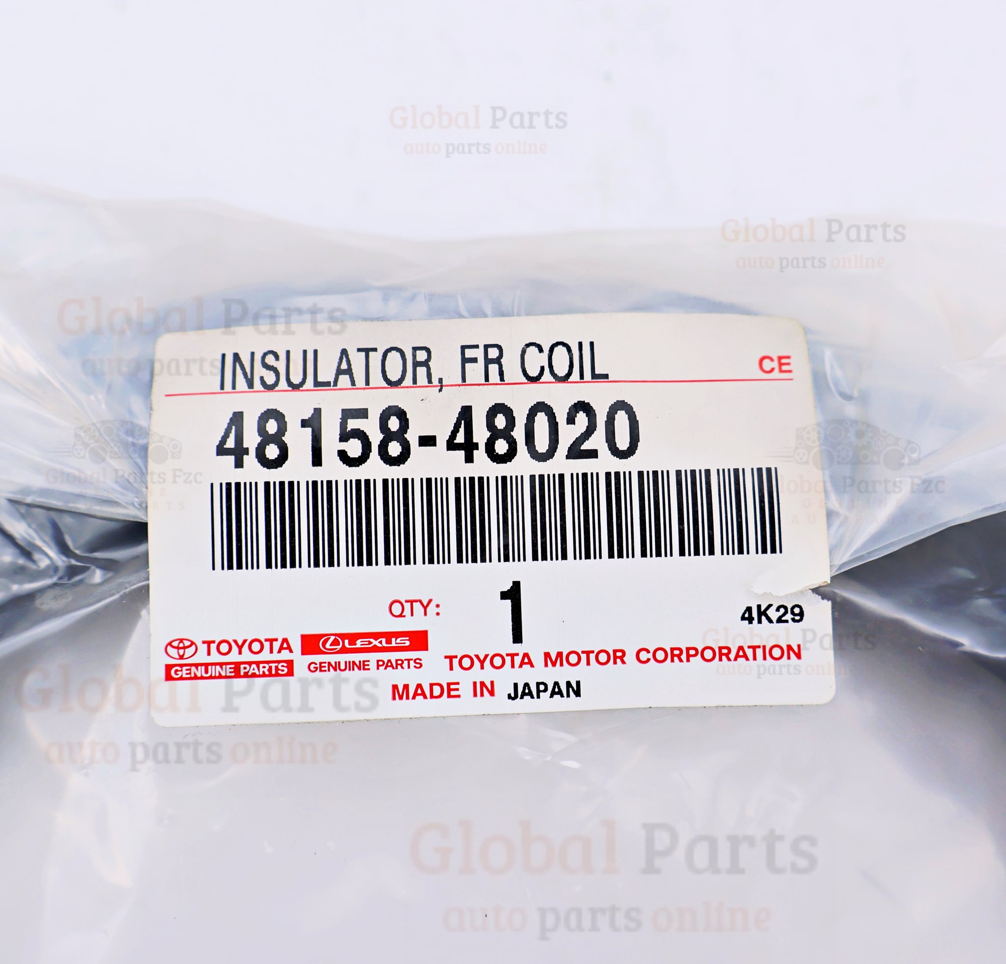 Genuine Toyota OEM Front Coil Spring Insulator - 48158-48020