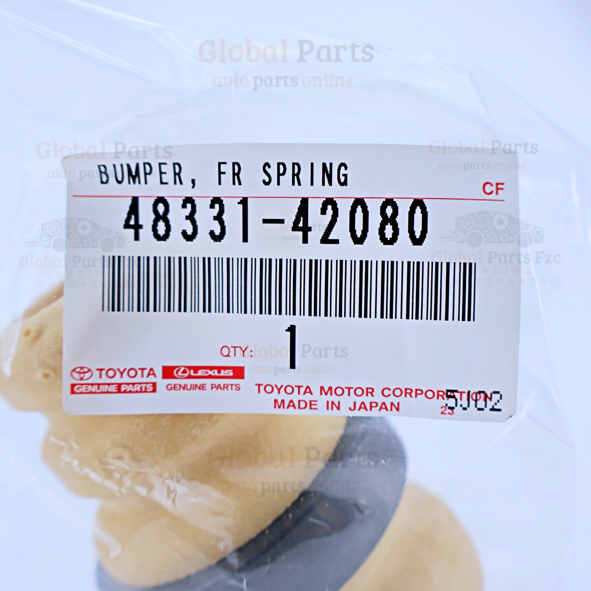Genuine Toyota OEM Front Coil Spring Bumper - 48331-42080