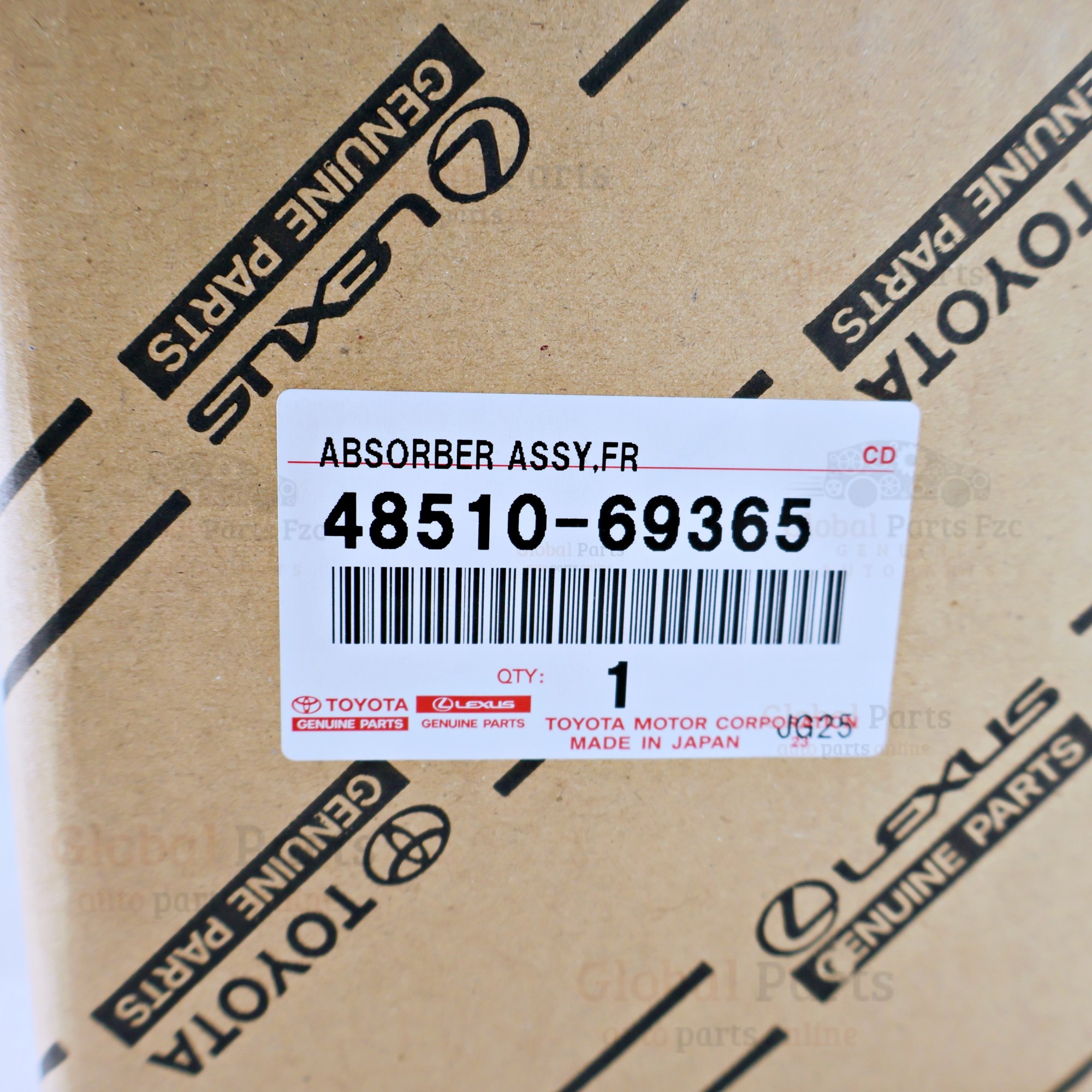 Genuine Toyota OEM Right Front Shock Absorber - 48510-69365