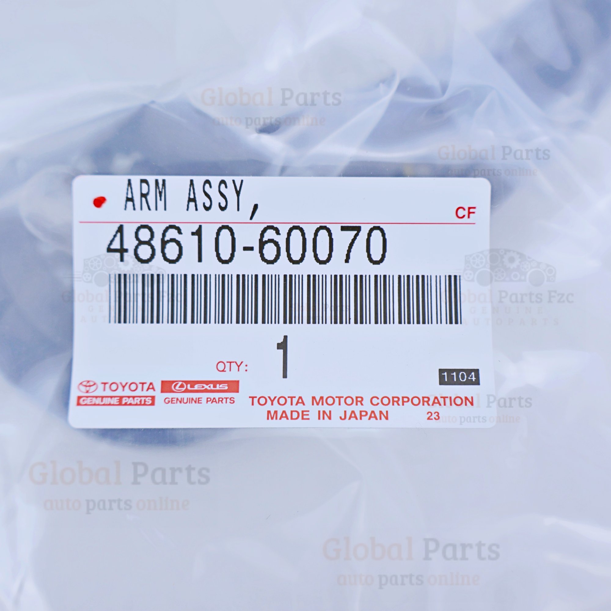 Genuine Toyota OEM Suspension Right Upper Arm Assembly - 48610-60070