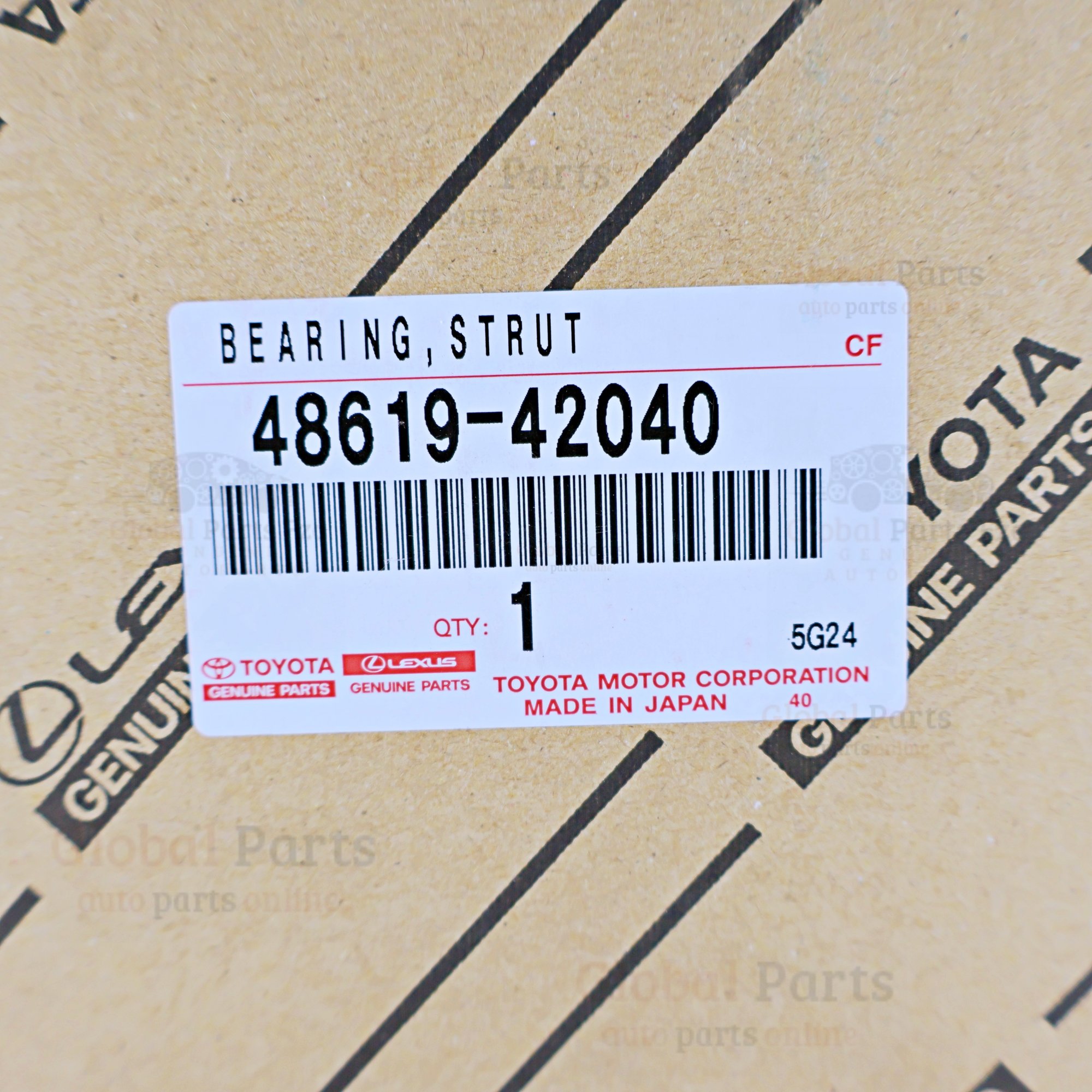 Genuine Toyota OEM Strut Thrust Bearing - 48619-42040