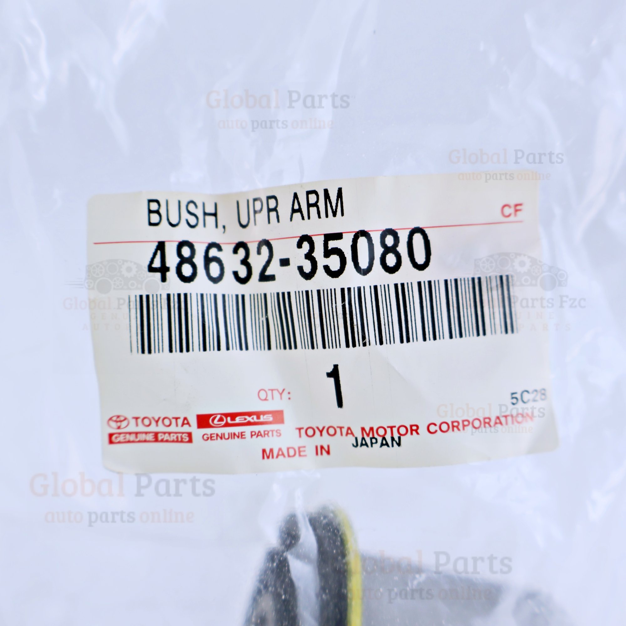 Genuine Toyota OEM For Front Right Upper Suspension Arm Bushing - 48632-35080