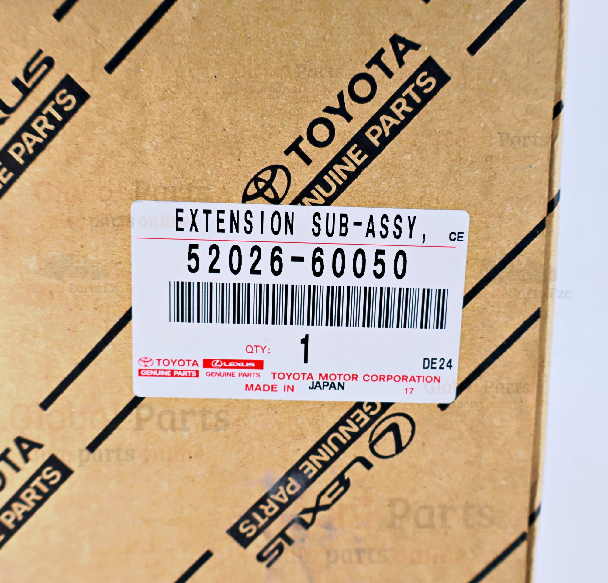 Genuine Toyota OEM Left Front Bumper Side Reinforcement - 52026-60050