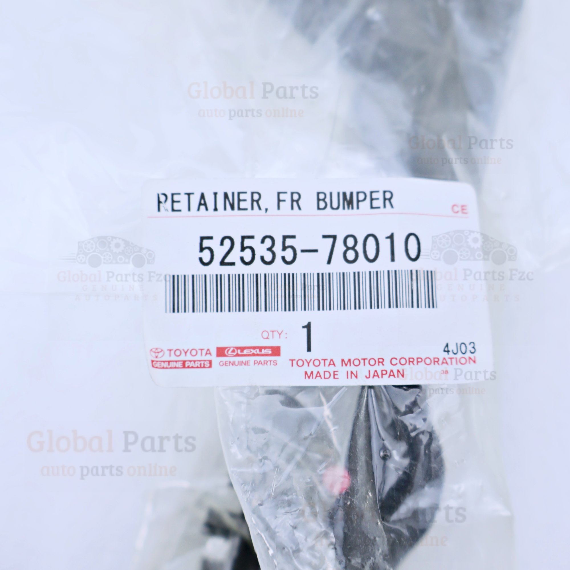 Genuine Toyota OEM Front Bumper Retainer - 52535-78010