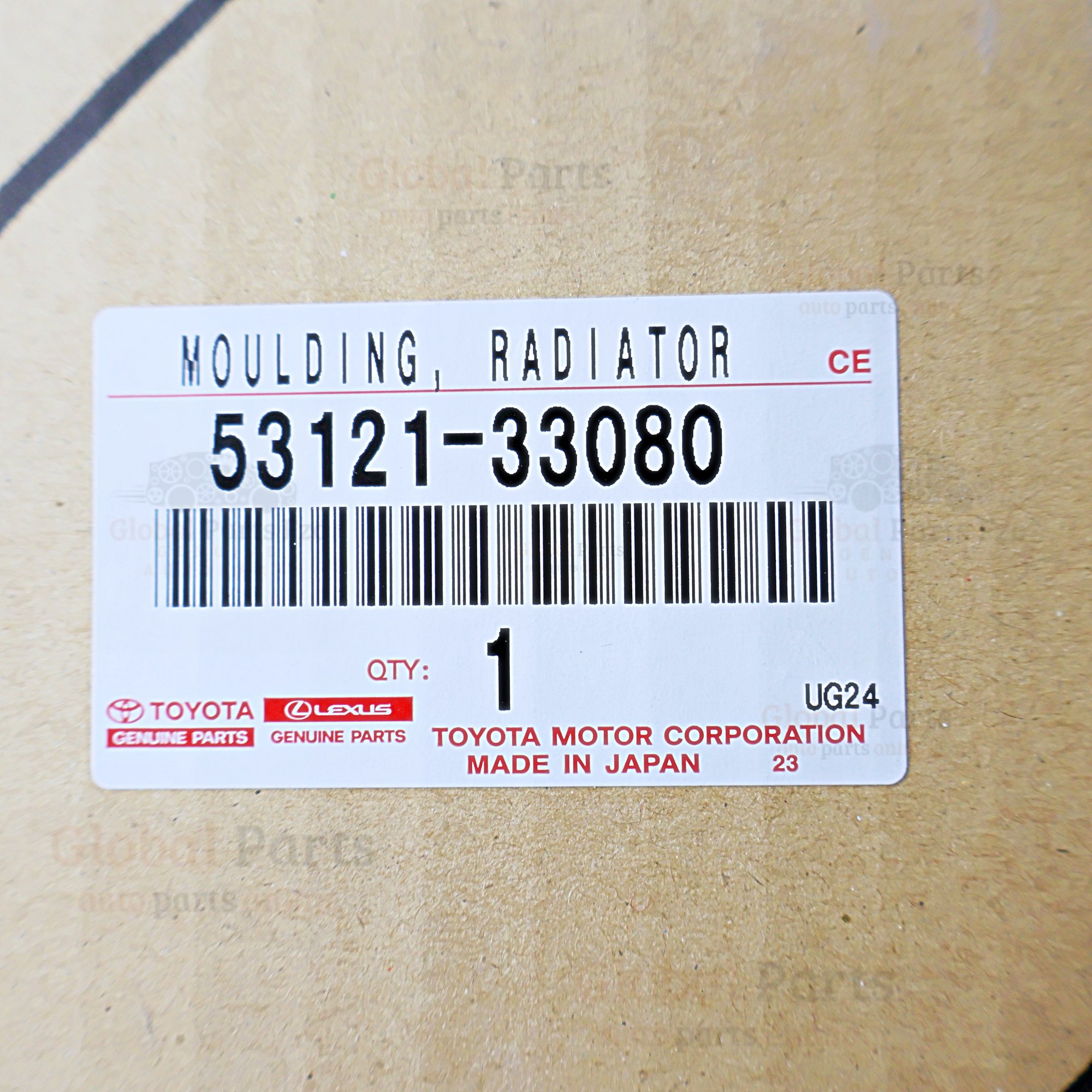 Genuine Toyota OEM Radiator Moulding - 53121-33080