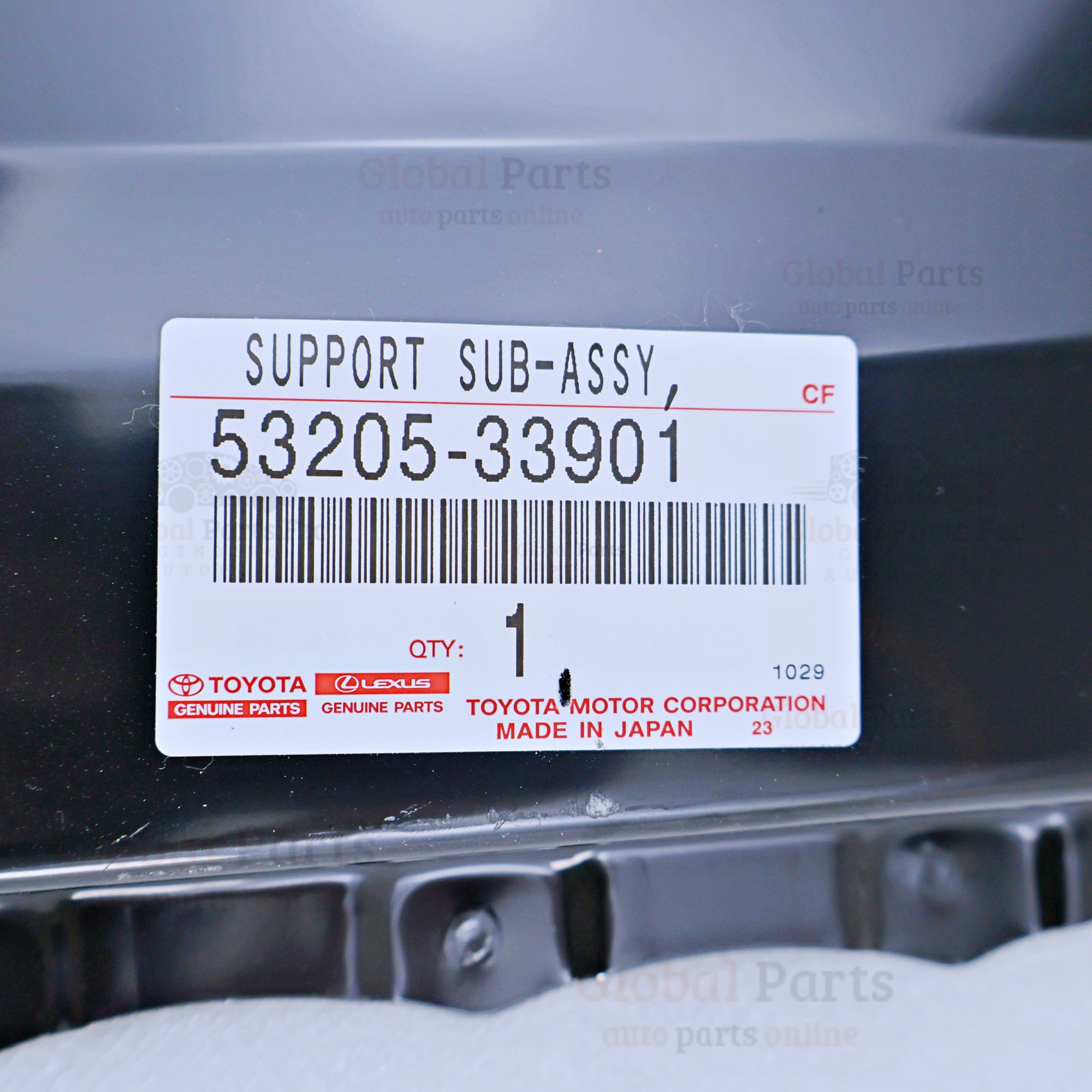Genuine Toyota OEM Radiator Upper Support Assembly - 53205-33901
