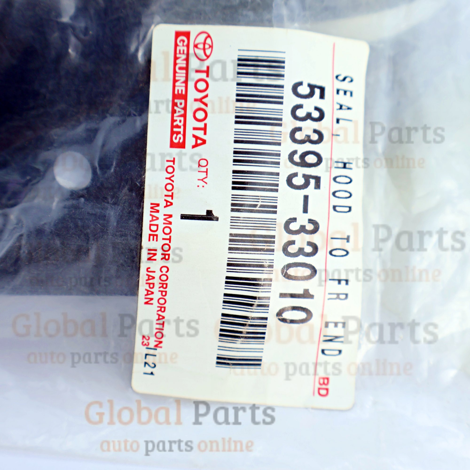 Genuine Toyota OEM Hood to Front End Panel Seal - 53395-33010