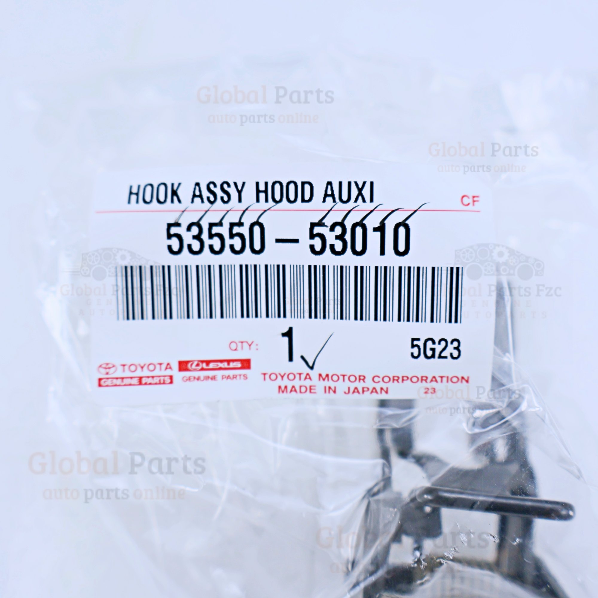 Genuine Toyota OEM Hood Latch Hook Assembly - 53550-53010