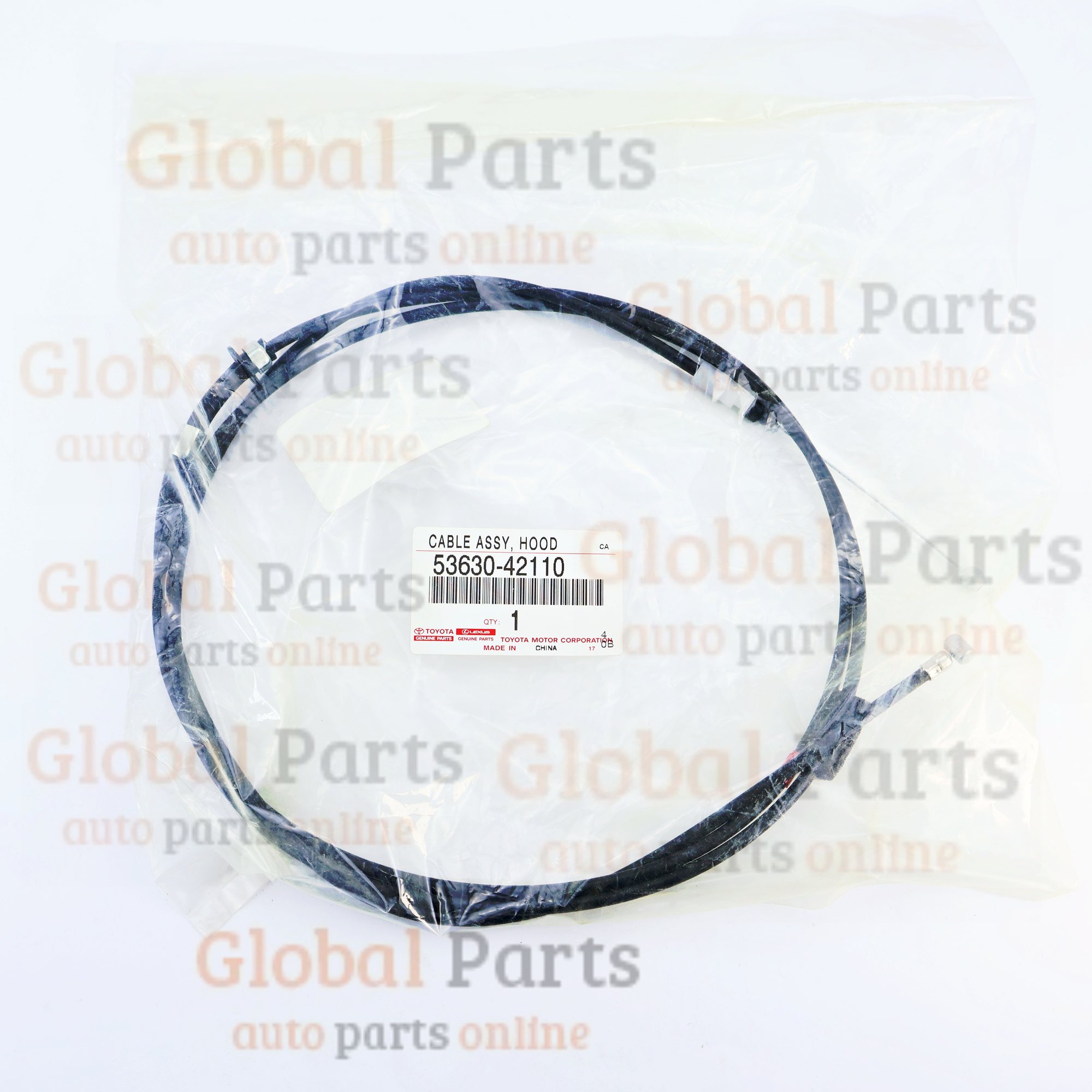 Genuine Toyota OEM Hood Release Cable - 53630-42110