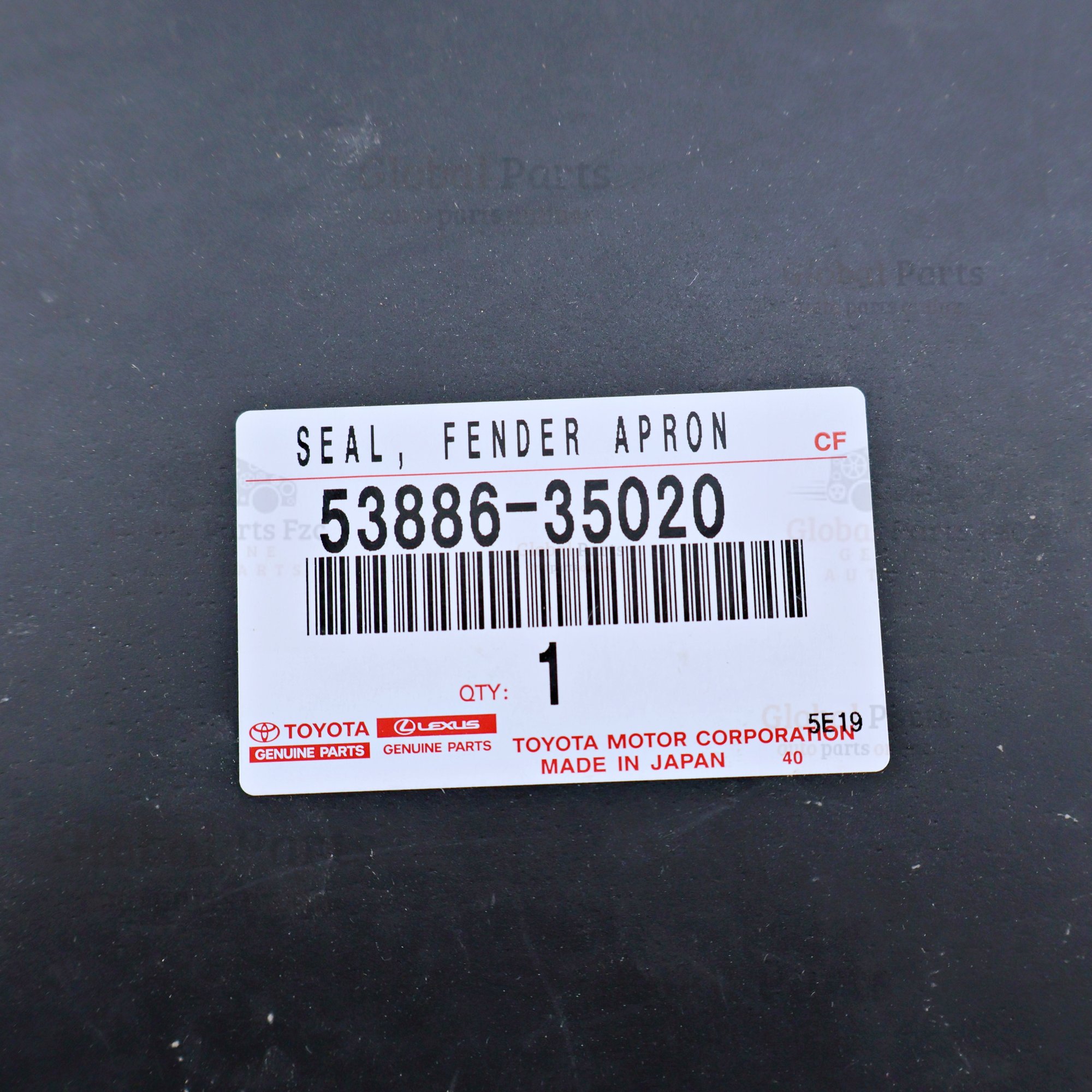 Genuine Toyota OEM Front Left Mudguard - 53886-35020