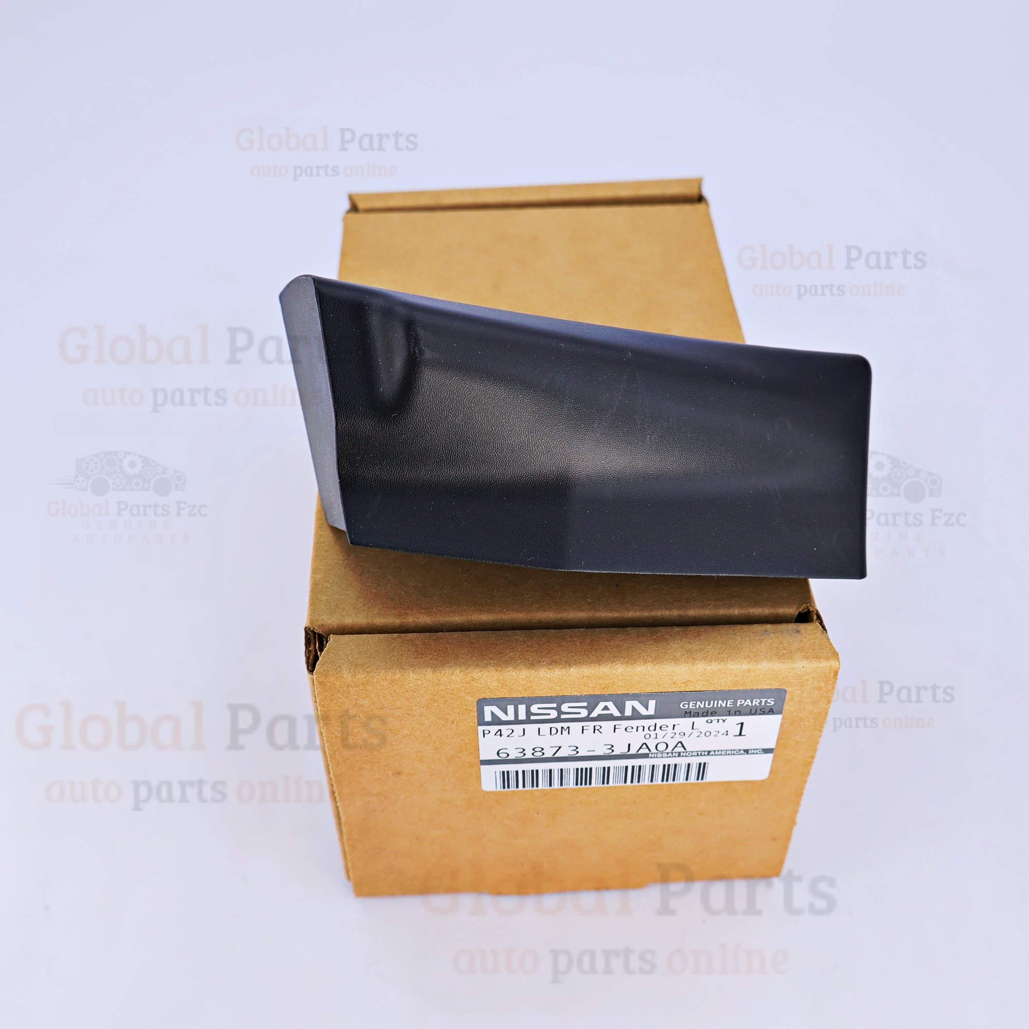 Genuine Nissan OEM Left Front Fender Moulding - 63873-3JA0A