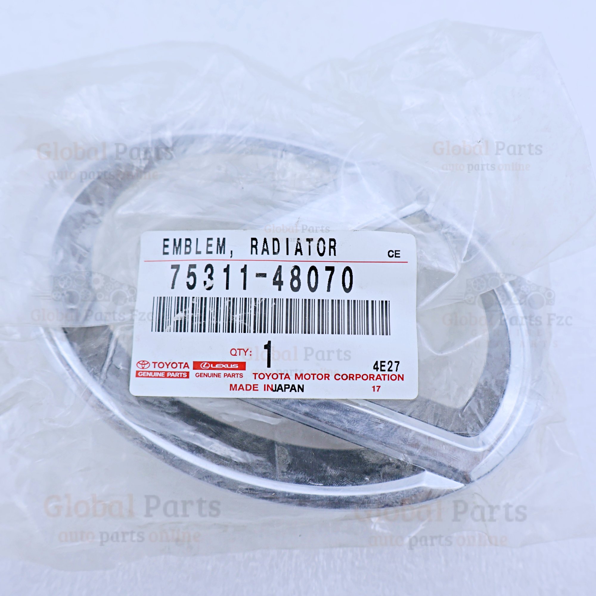 Genuine Toyota OEM Radiator Grille Emblem - 75311-48070