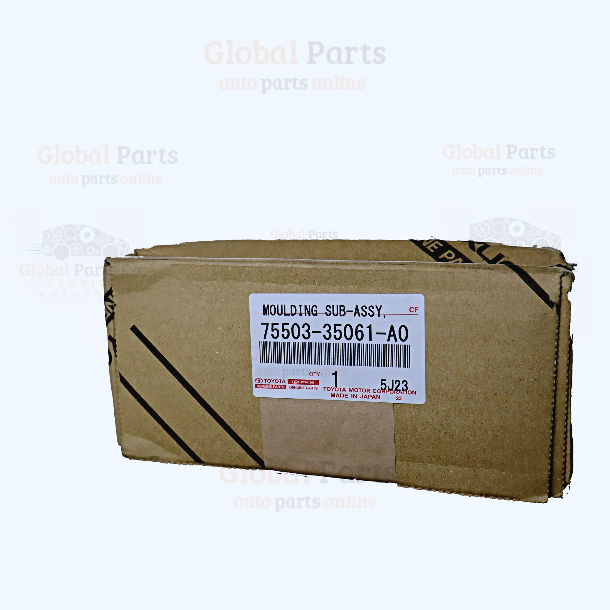 Genuine Toyota OEM Upper Windshield Moulding - 75503-35061-A0