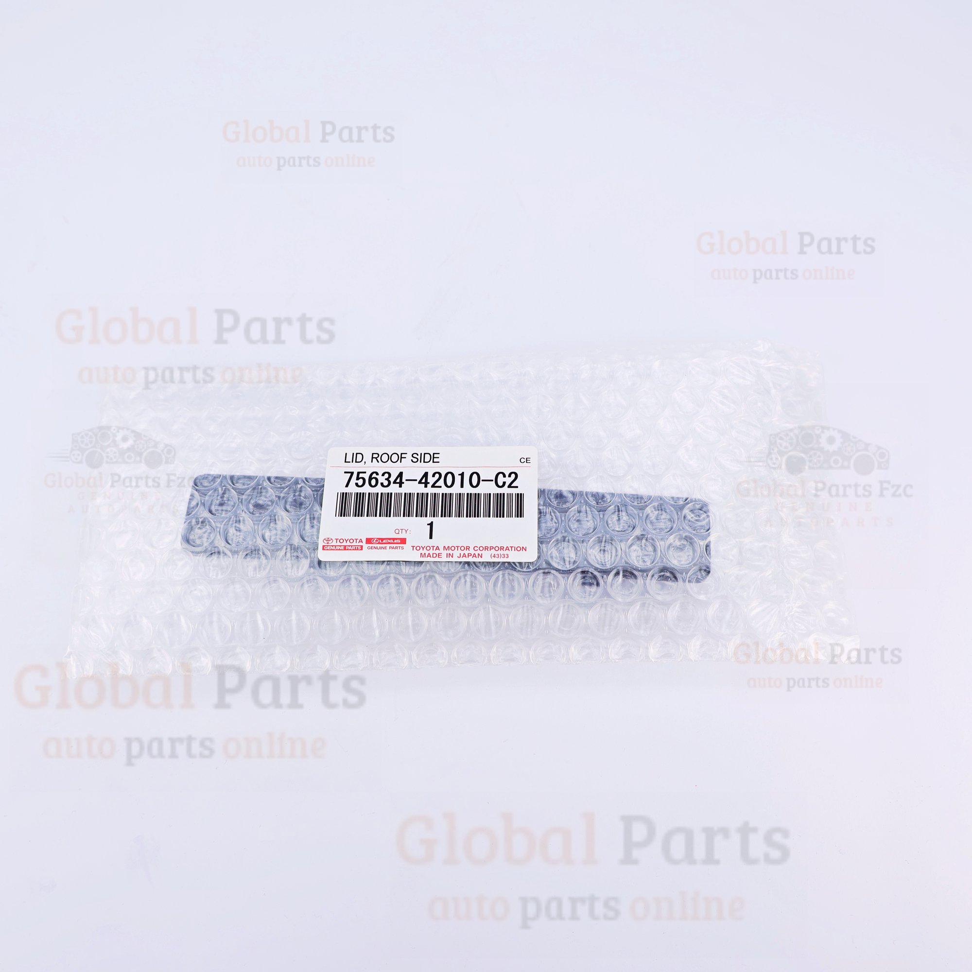 Genuine Toyota OEM Left Roof Rail Garnish No. 2 - 75634-42010-C2