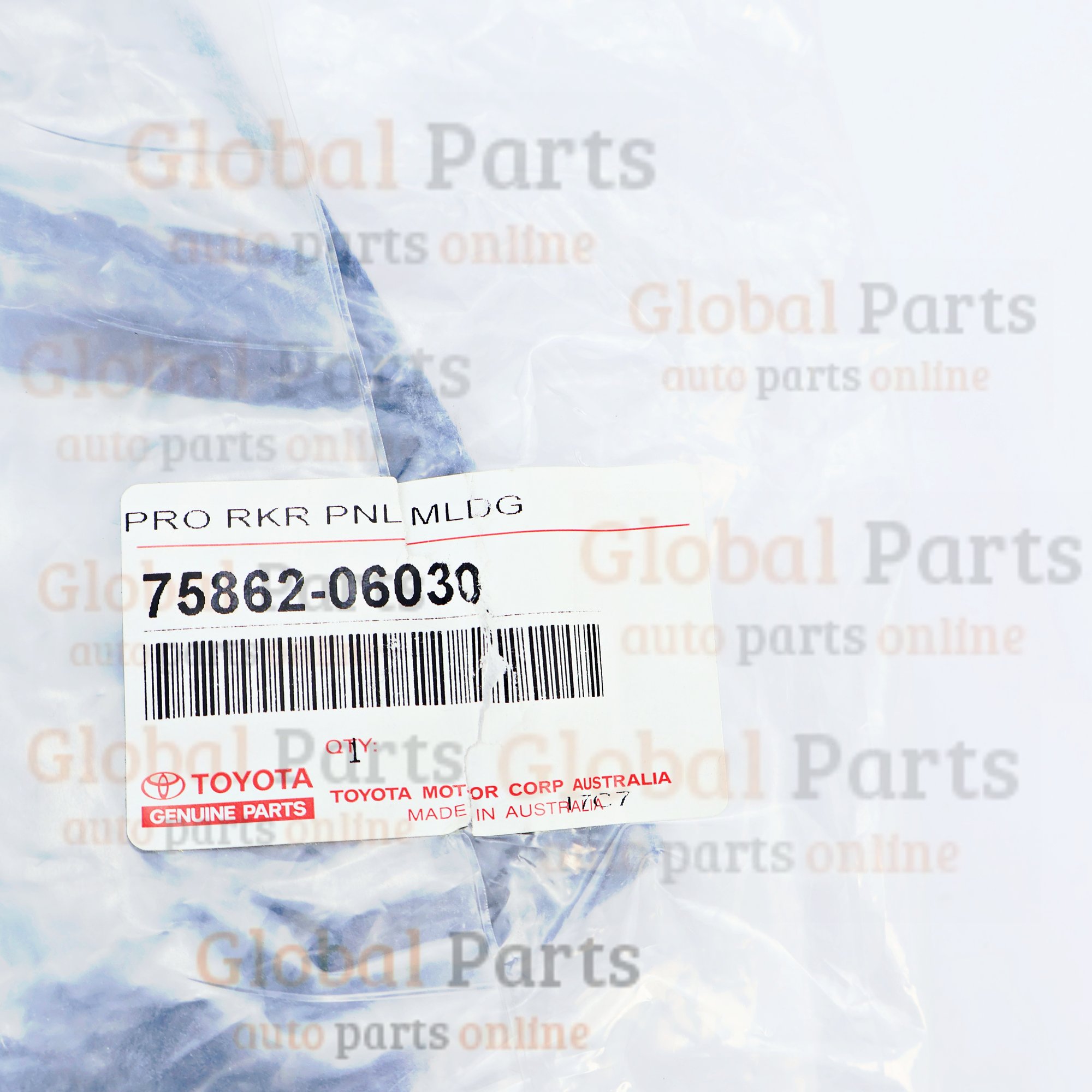 Genuine Toyota OEM Rocker Panel Moulding No. 2 Protector - 75862-06030