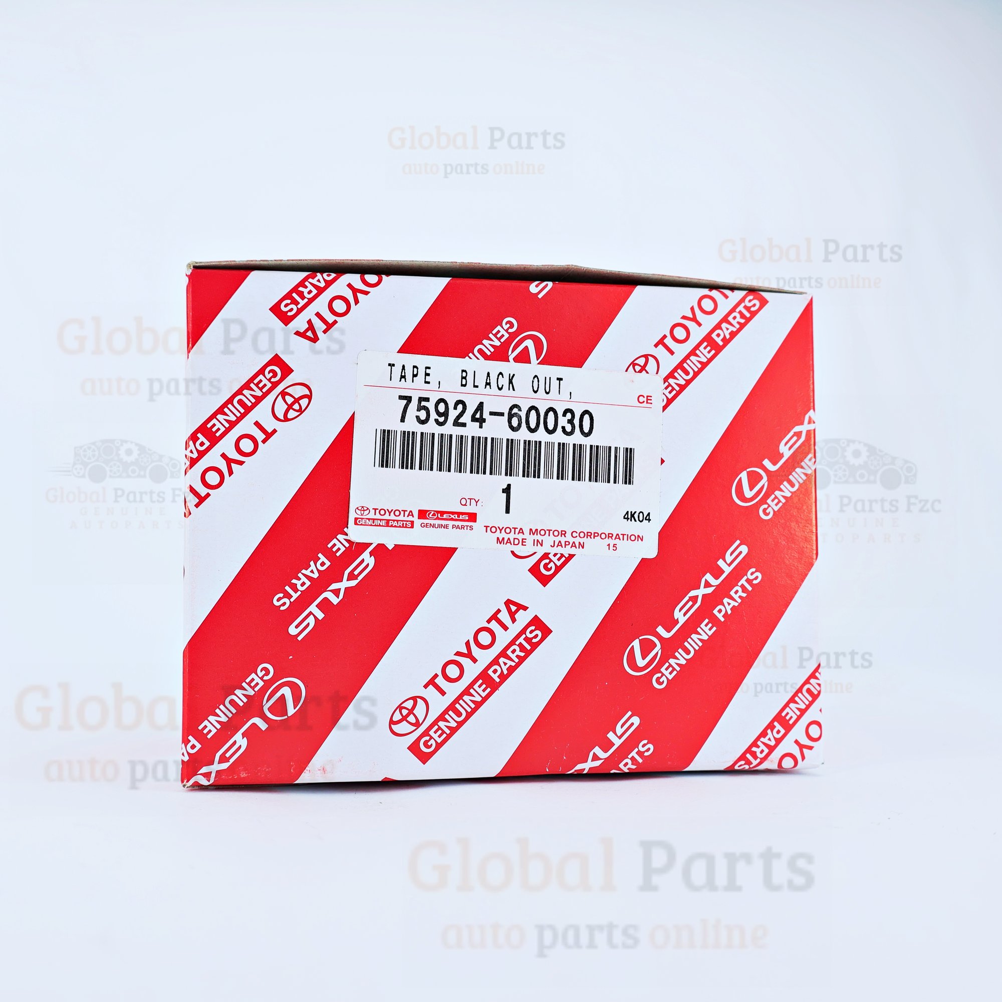 Genuine Toyota OEM Black Out Tape - 75924-60030