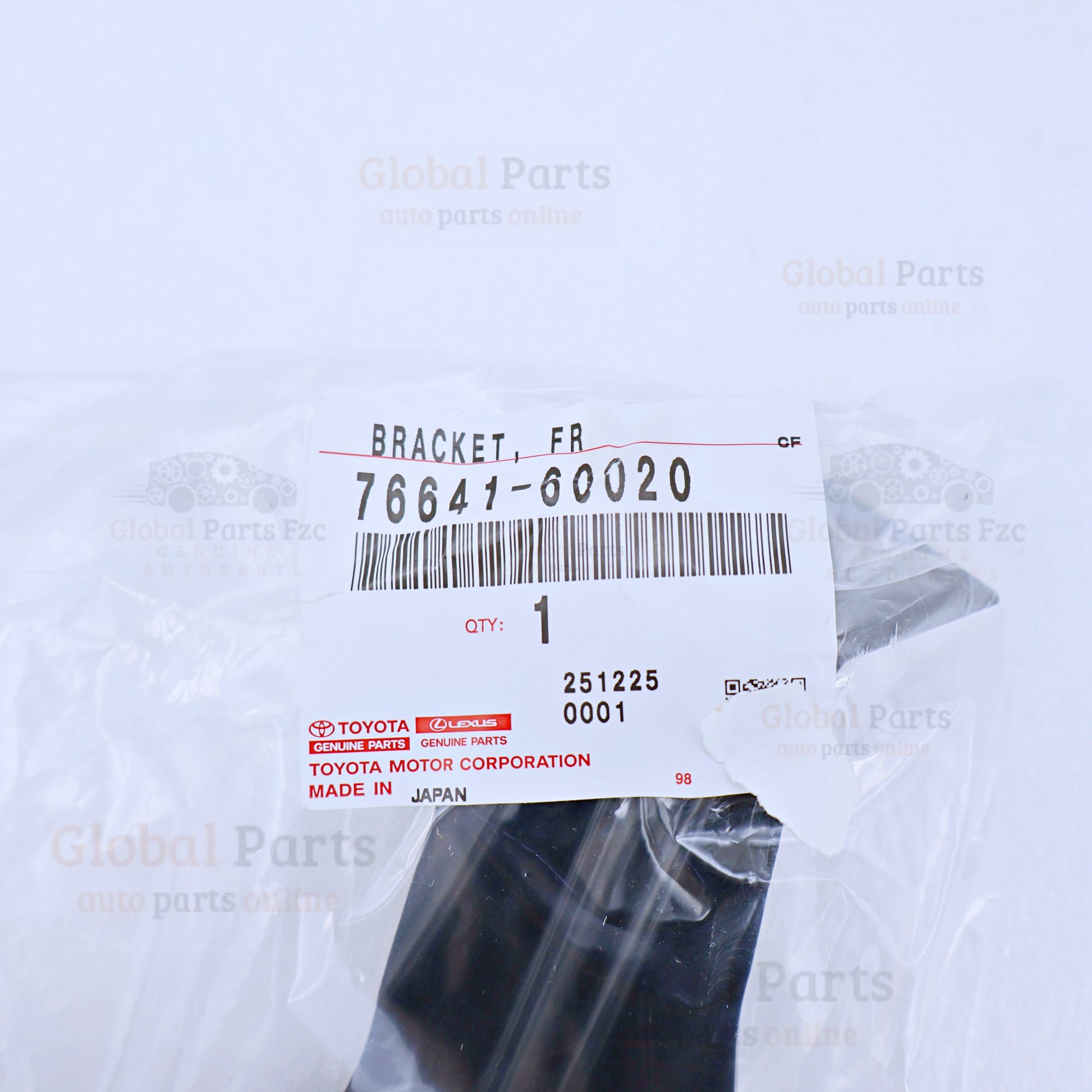 Genuine Toyota OEM Front Mudguard Bracket - 76641-60020