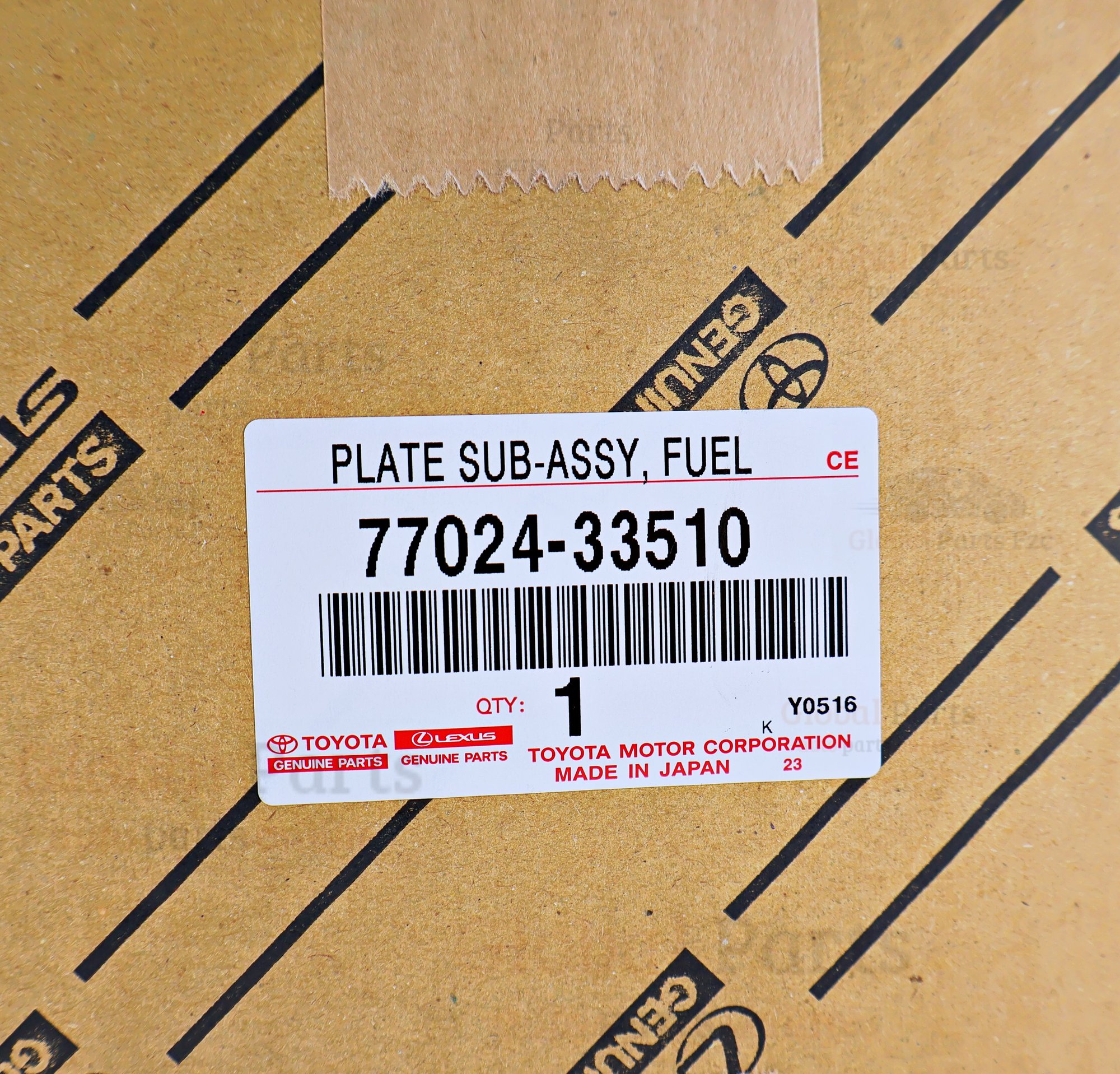 Genuine Toyota OEM Fuel Plate Assembly - 77024-33510
