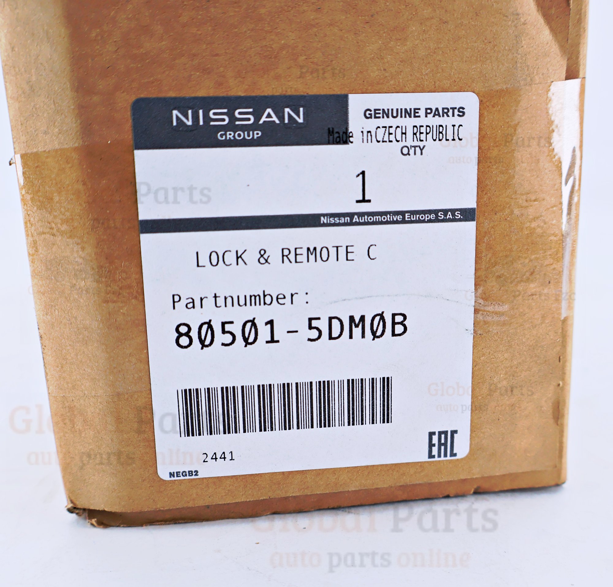 Genuine Nissan OEM Lock & Remote Control Front Door Left - 80501-5DM0B