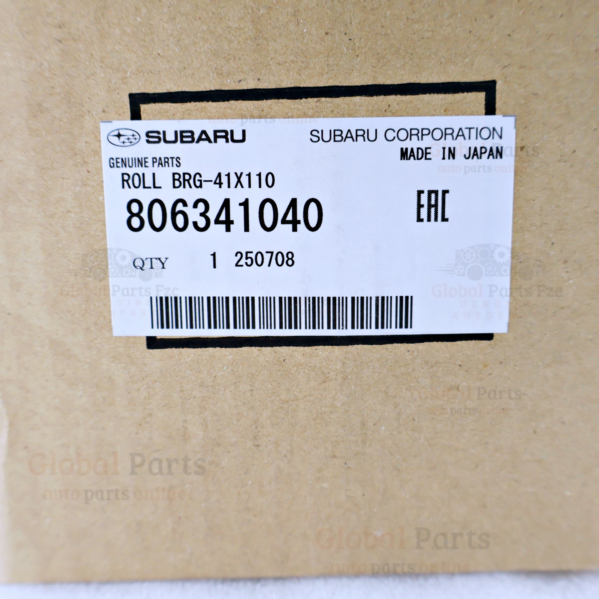 Genuine Subaru OEM Roller Bearing 41x110 - 80634-41040