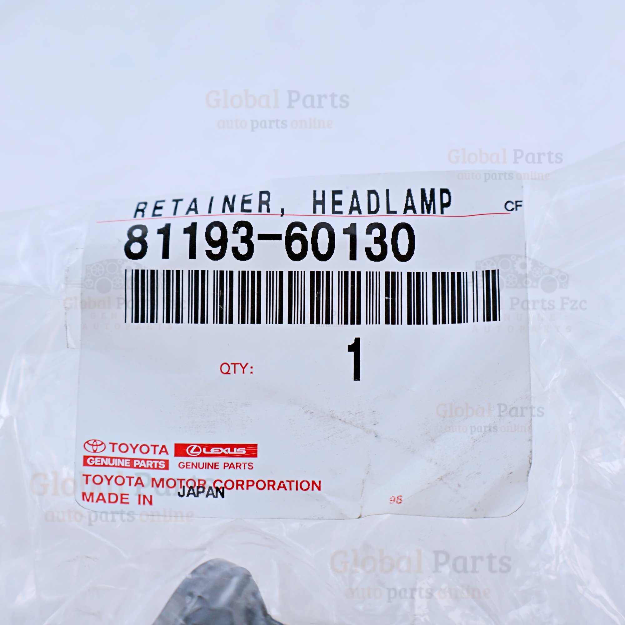 Genuine Toyota OEM Headlamp Retainer - 81193-60130
