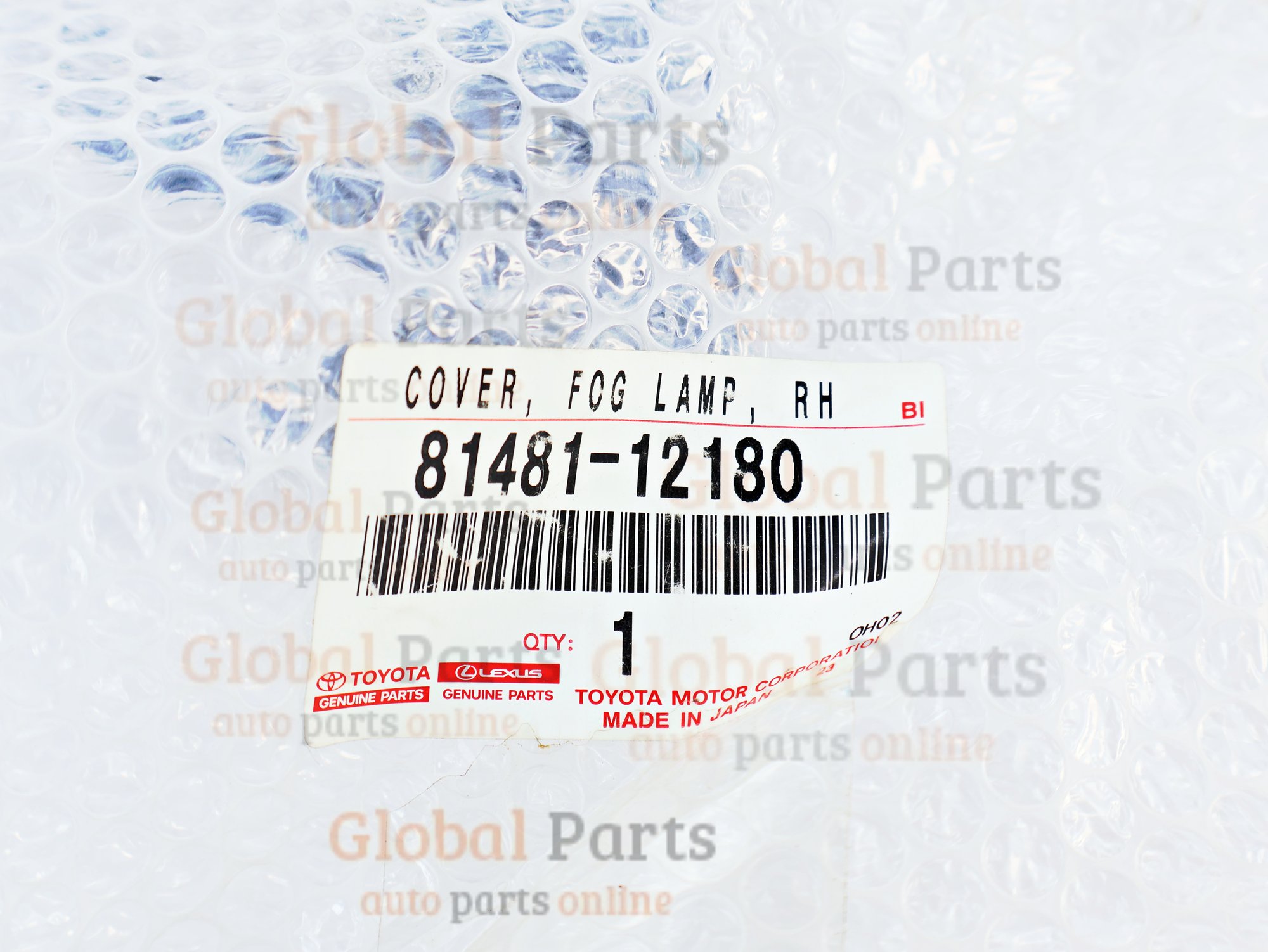 Genuine Toyota OEM Fog Lamp Right Cover - 81481-12180