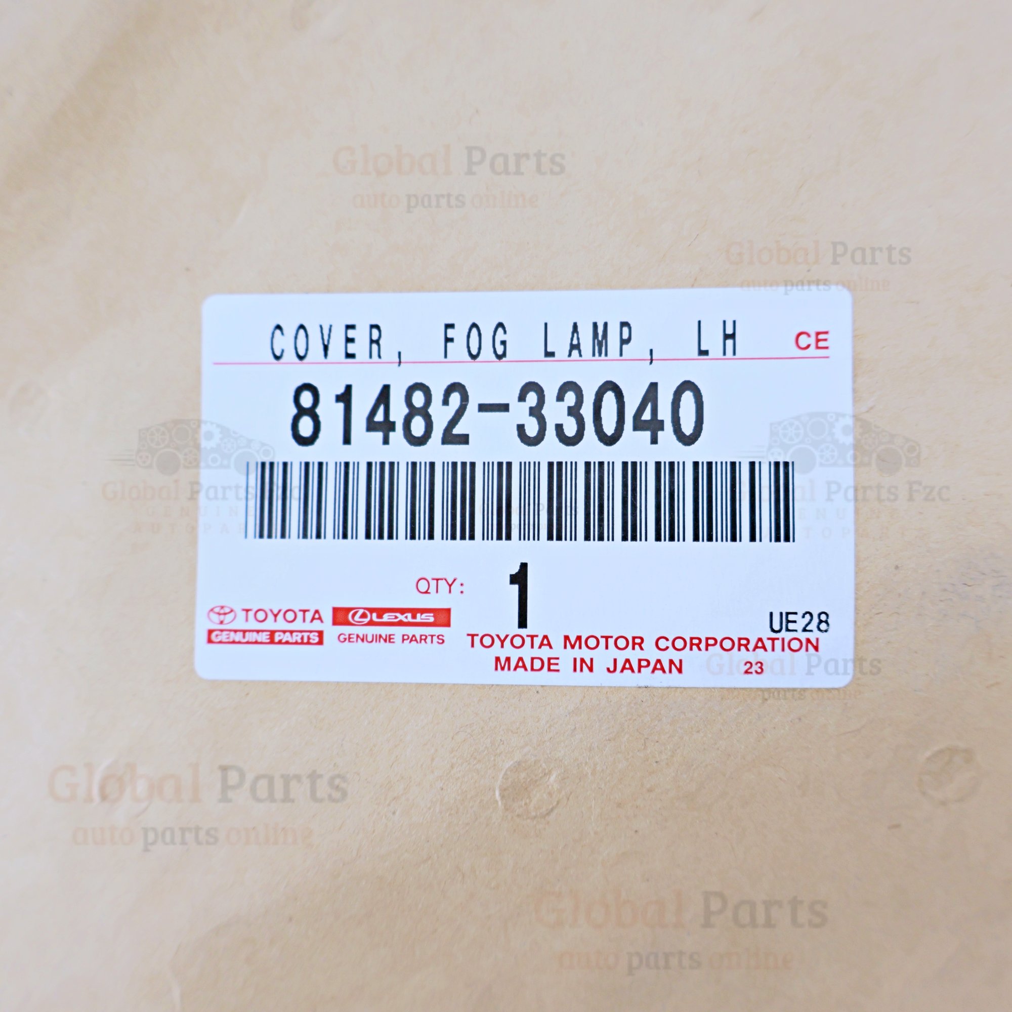 Genuine Toyota OEM Left Fog Lamp Cover - 81482-33040