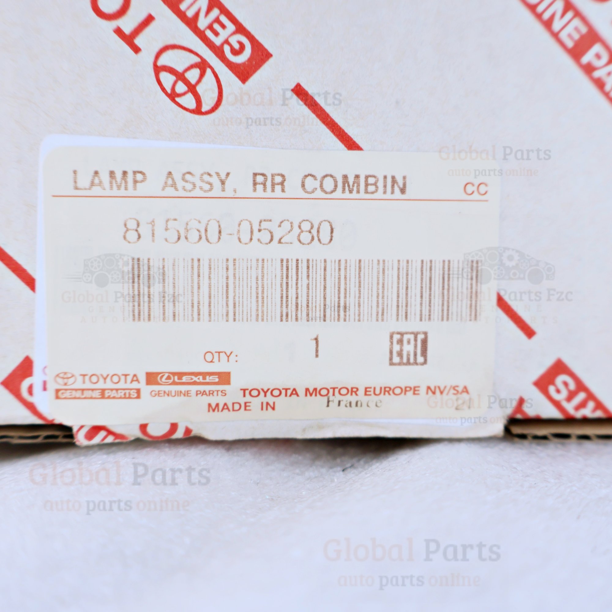 Genuine Toyota OEM Rear Lamp Assembly - 81560-05280