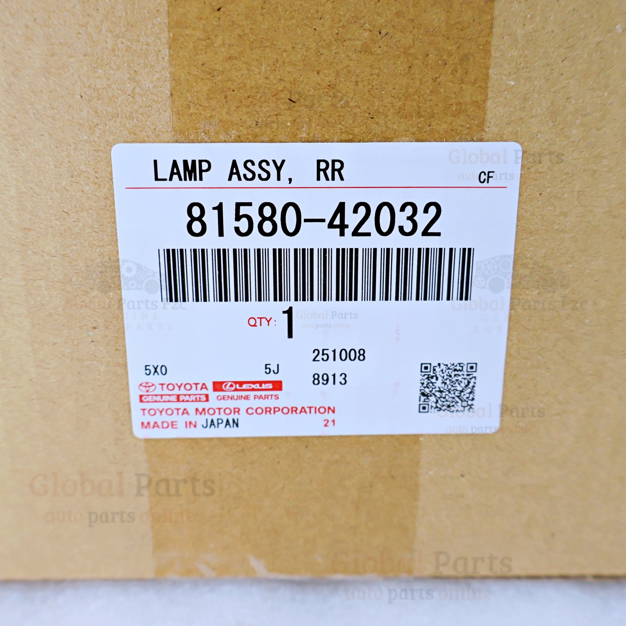 Genuine Toyota OEM Rear Right Lamp Assembly - 81580-42032