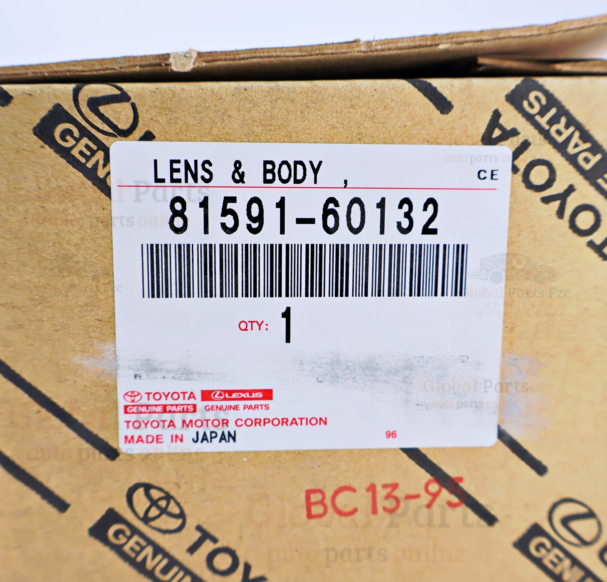 Genuine Toyota OEM Lens & Cover Rear Left - 81591-60132